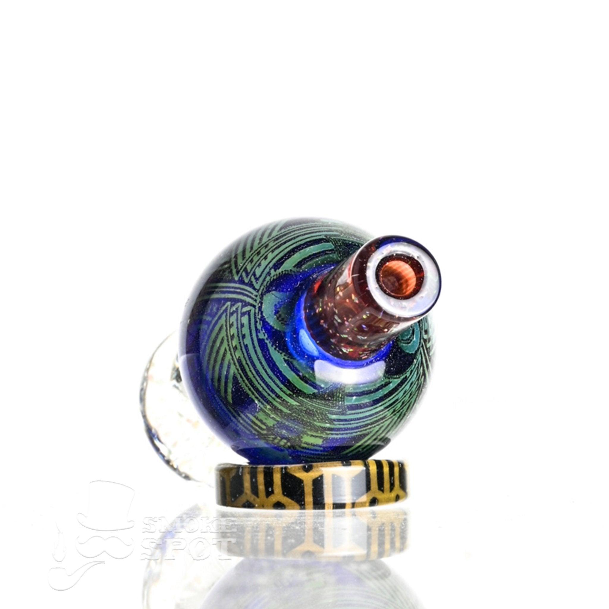 Taco Glass Bubble Cap #119 side angle showing glass quality