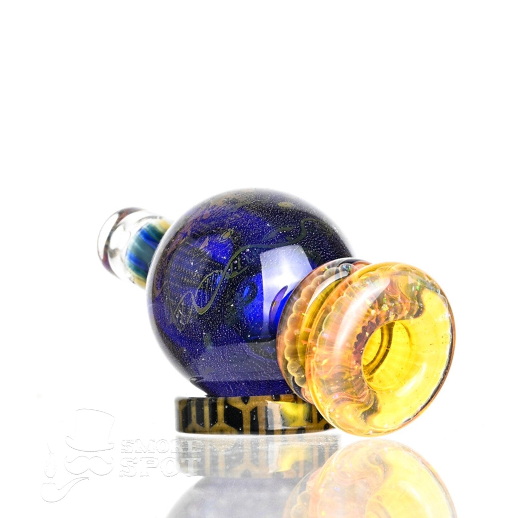 Taco Glass Bubble Cap #124 premium glass carb cap angled view