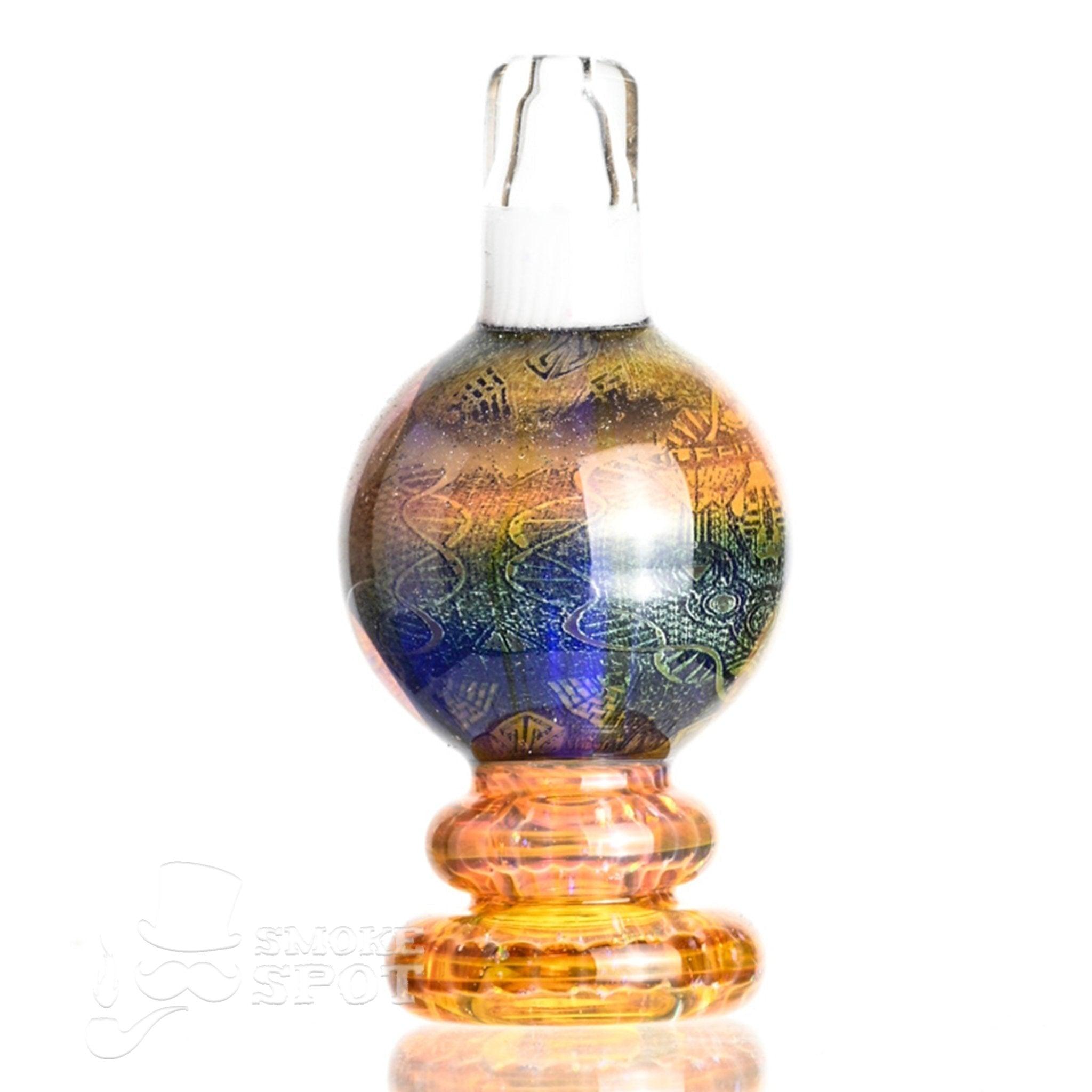 Close-up of Taco Glass Bubble Cap #125 glass carb cap by SSV