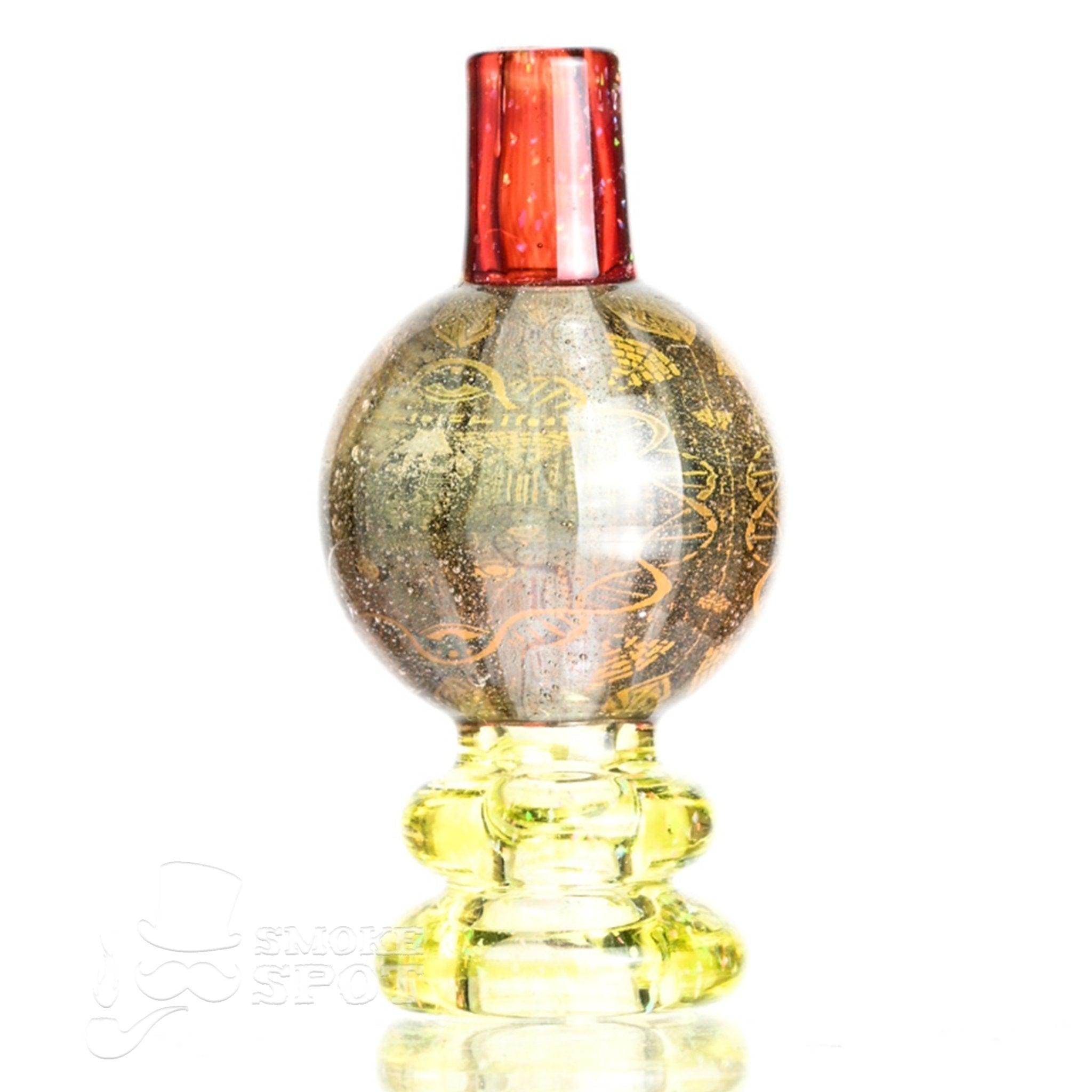 Close-up of Taco Glass Bubble Cap #126 glass carb cap accessory