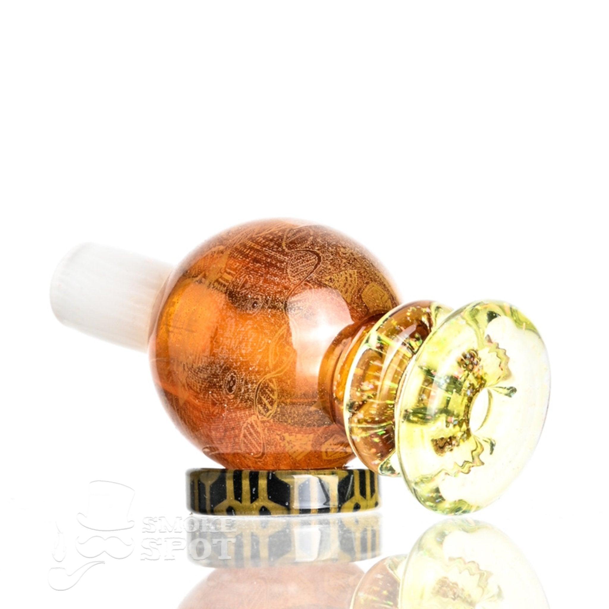 Taco Glass Bubble Cap #128 angled view - Smoke Spot Smoke Shop