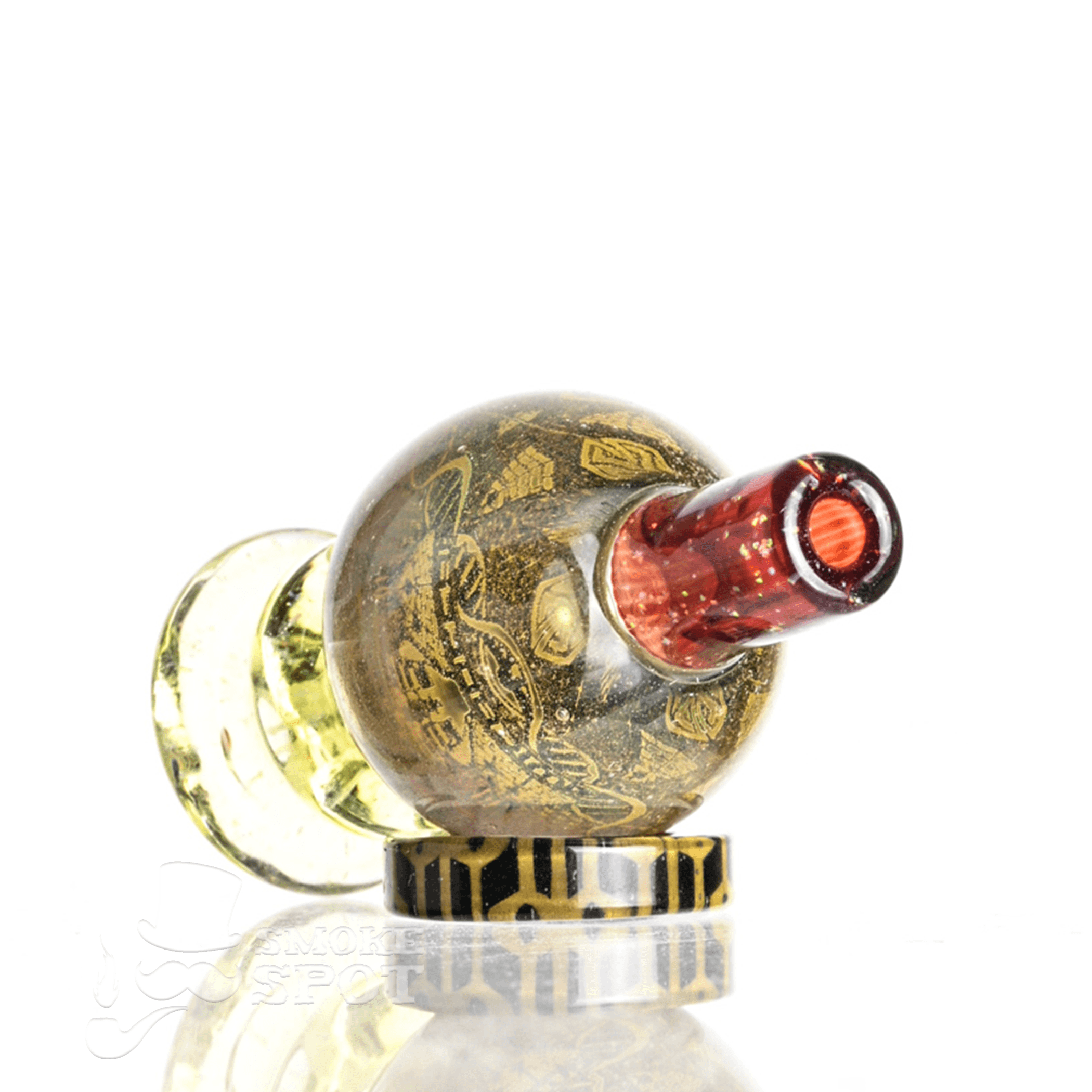 Taco Glass Bubble Cap #129 premium glass carb cap front view
