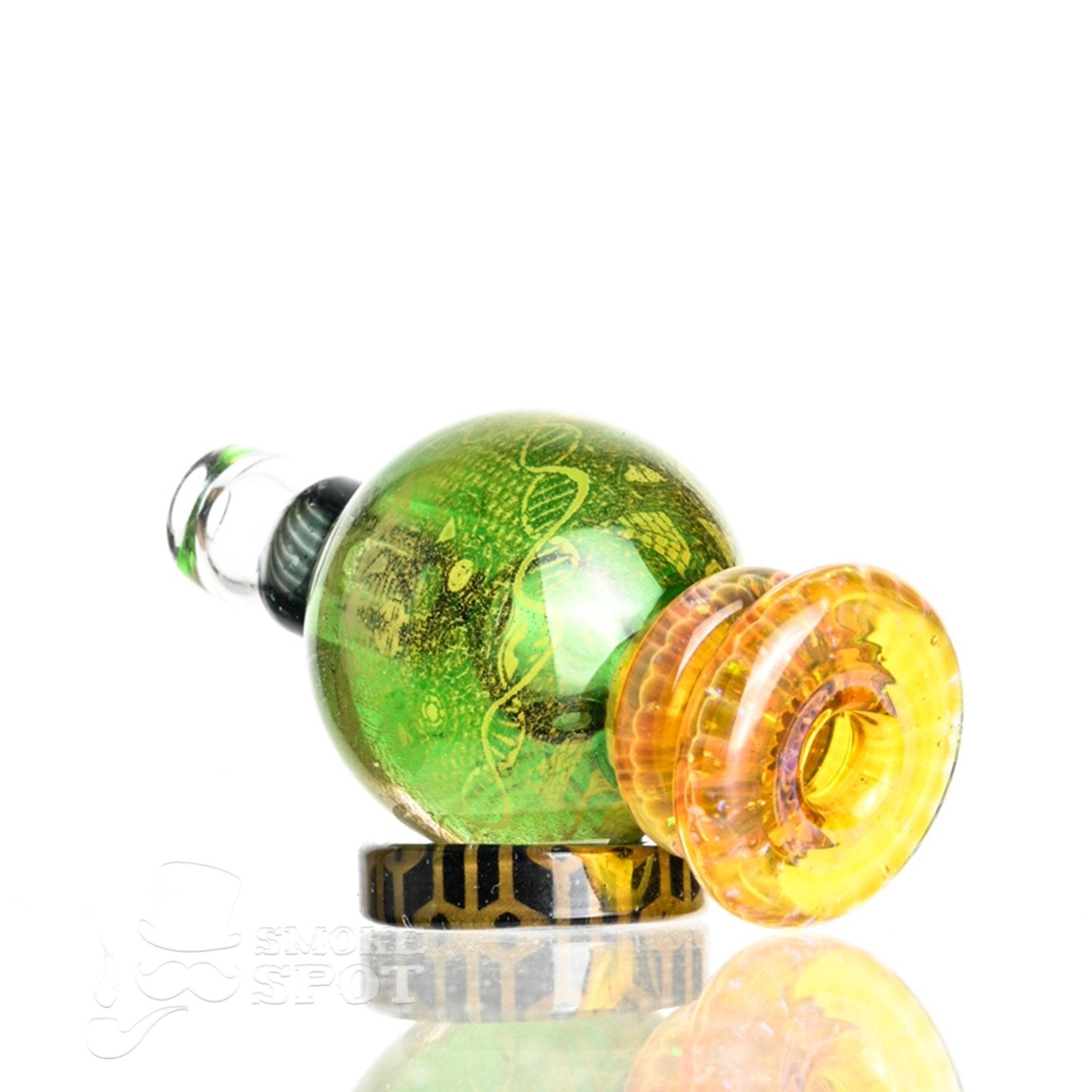 Taco Glass Bubble Cap #130 angled view showing premium glass quality - Smoke Spot
