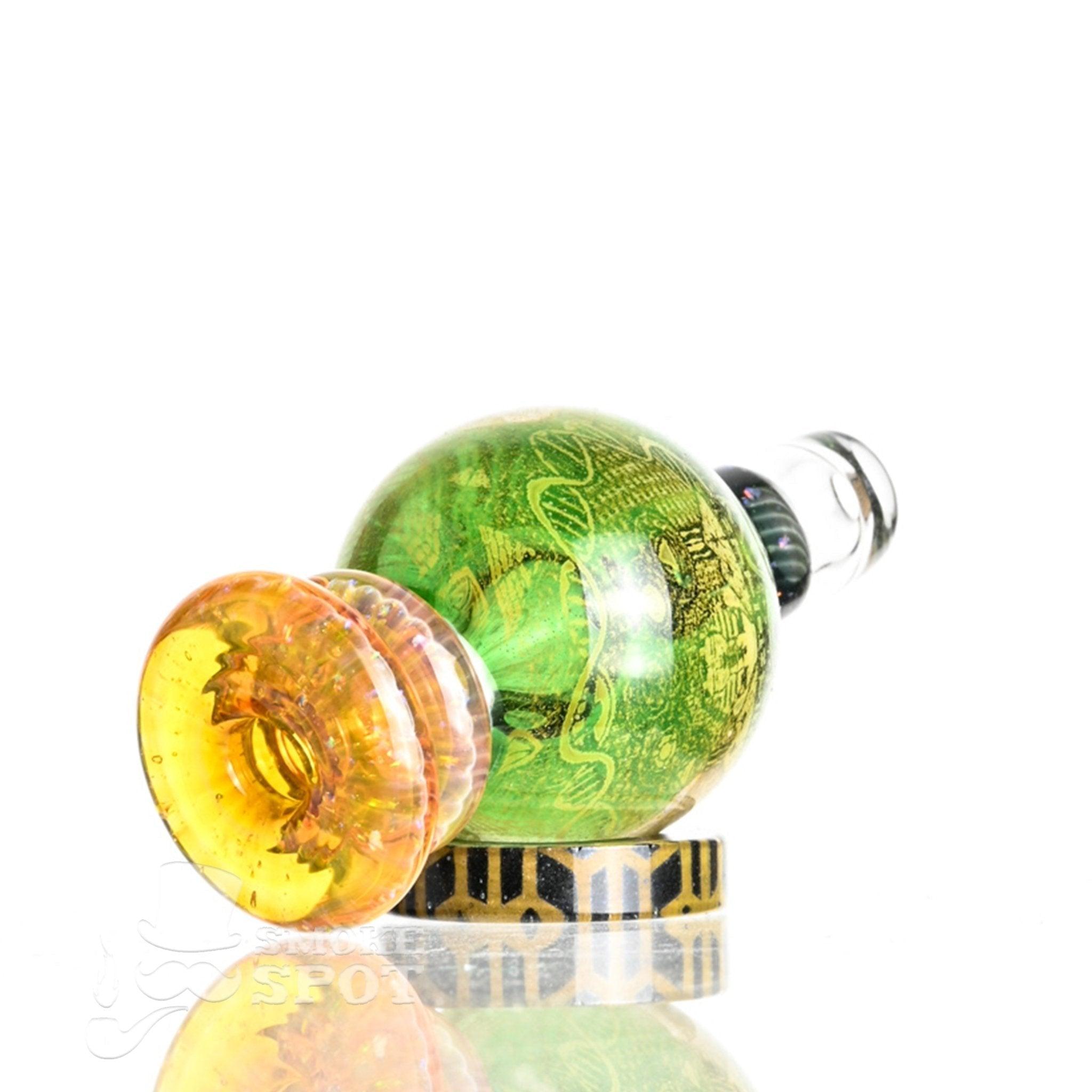 Taco Glass Bubble Cap #130 detailed holgram bubble cap design - Smoke Spot