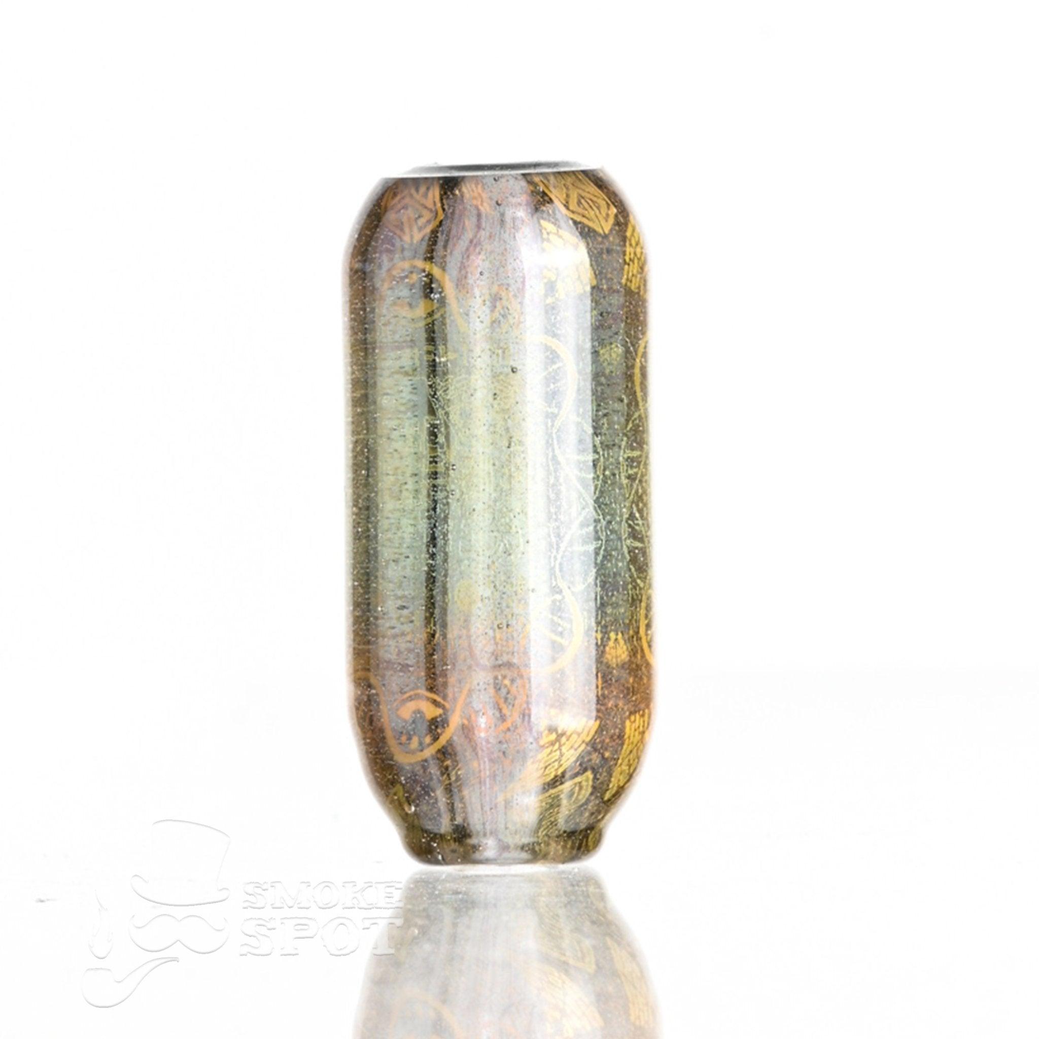 Top view of Taco Glass Bubble Cap #132 Light Color Holgram Pendant