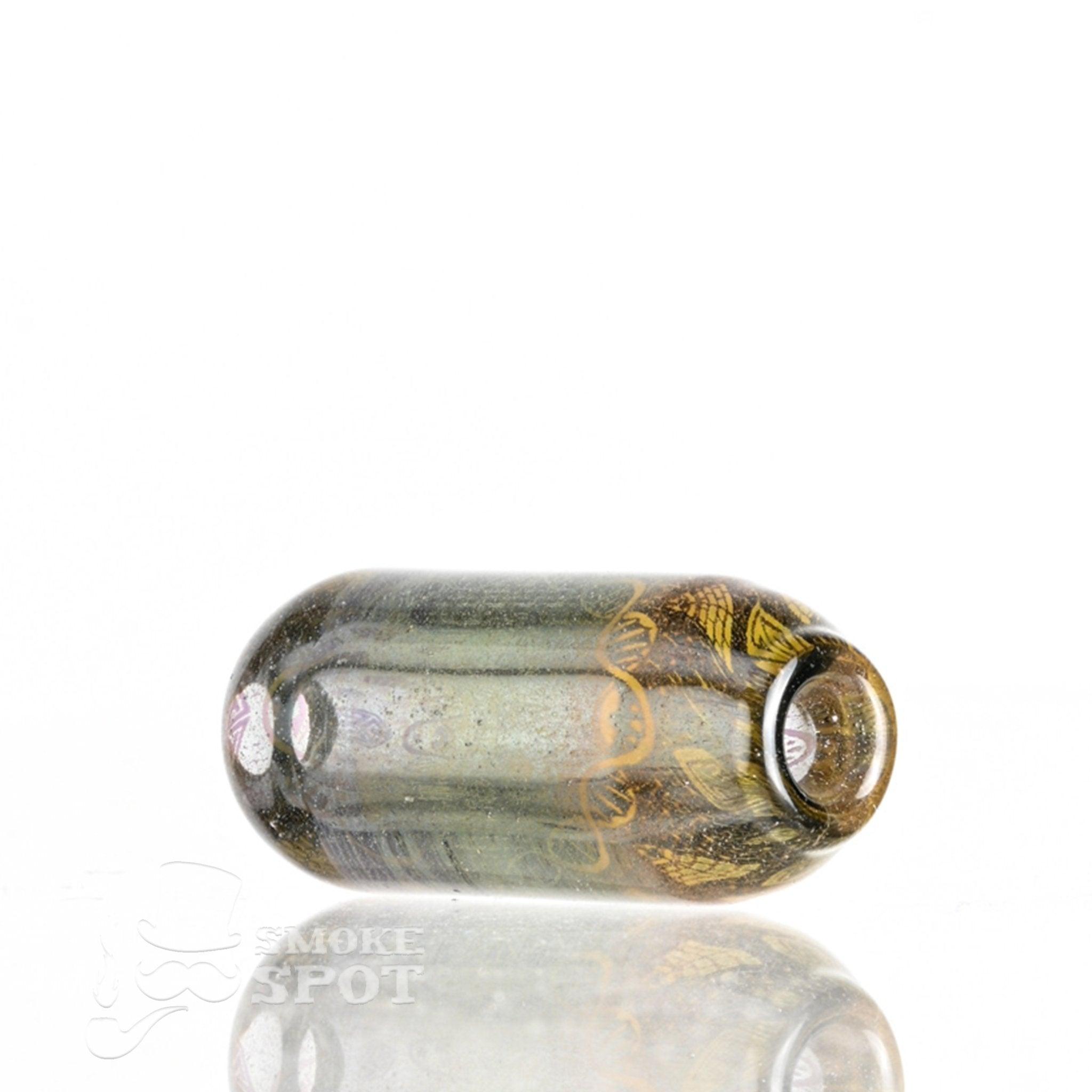 Close-up of Taco Glass Bubble Cap #132 Light Color Holgram Pendant design