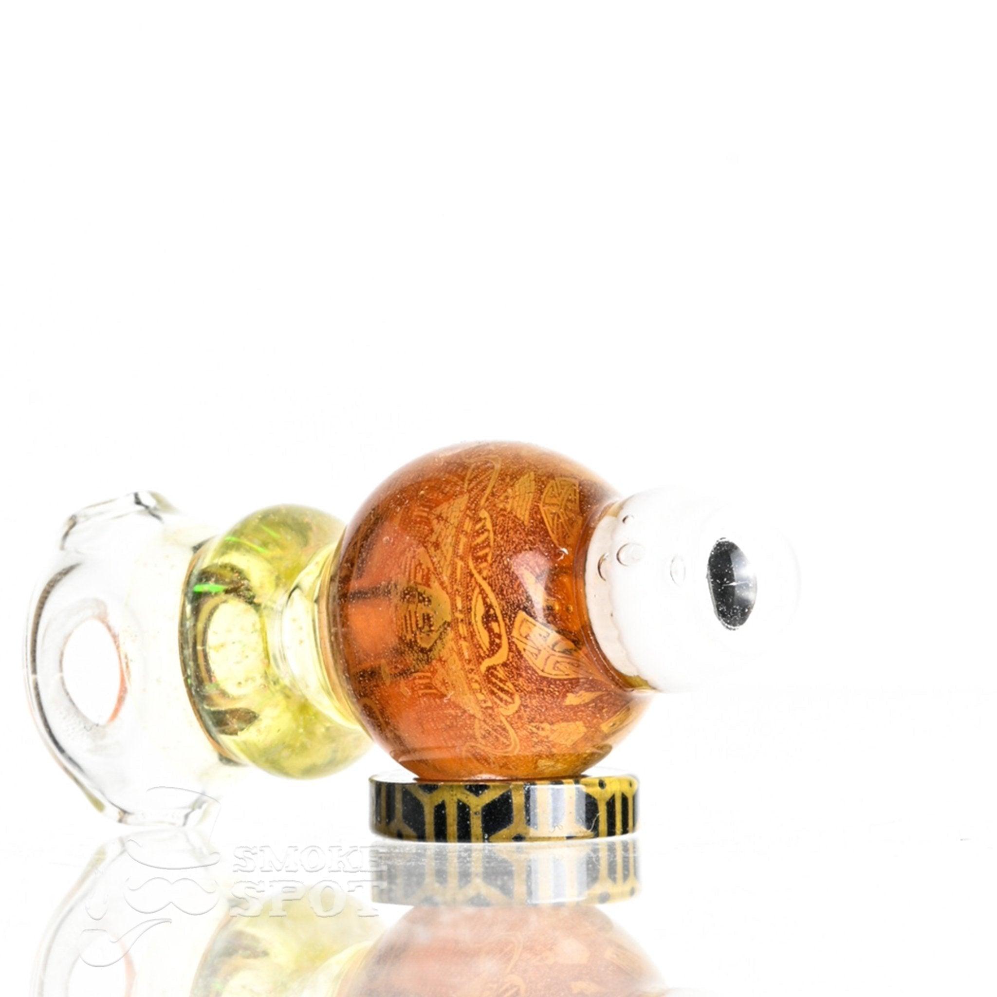Taco Glass Pendant showcasing intricate Holgram Bubble Cap design