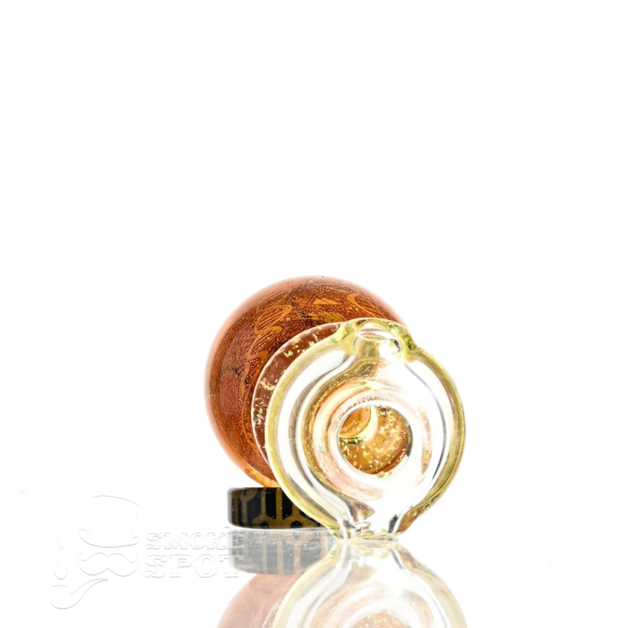 Detailed view of Holgram Bubble Cap shape on Taco Glass Pendant