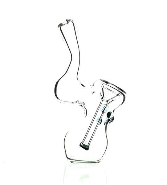 Close-up of Taylor Twompsacks Bubbler Baby Blue glass bubbler - Smoke Spot Smoke Shop