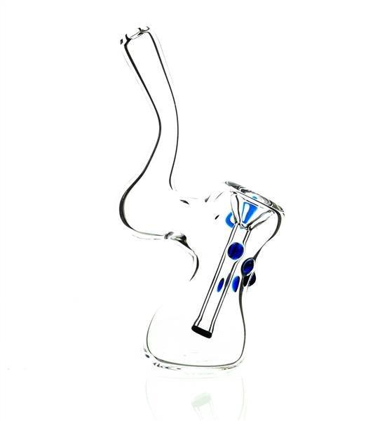 Taylor Twompsacks Bubbler Blue waterpipe with blue glass finish - Smoke Spot Glass