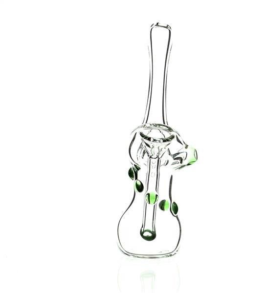 Taylor Twompsacks Green Bubbler showing water filtration - Smoke Spot Smoke Shop