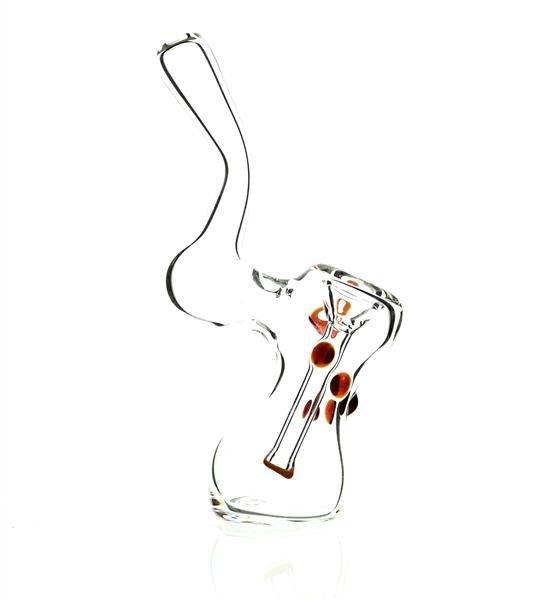 Close-up of Taylor Twompsacks Orange Bubbler waterpipe