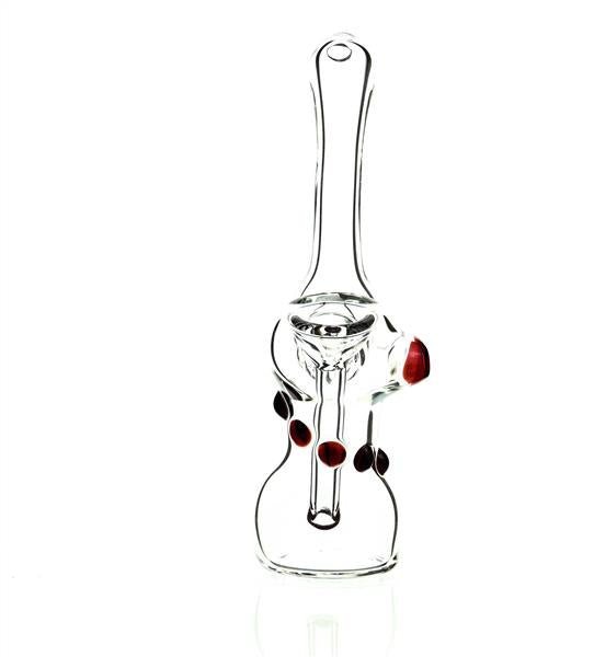 Taylor Twompsacks Red Glass Bubbler Waterpipe base and water chamber