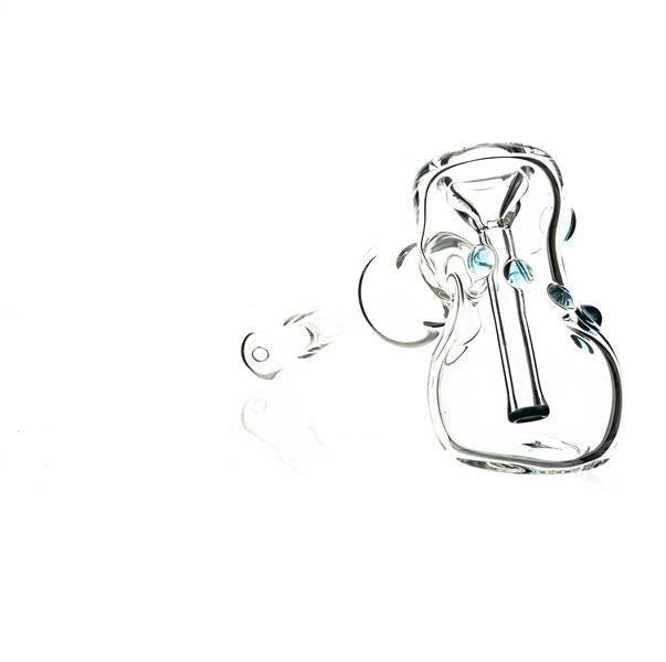 Taylor Twompsacks Hammer Baby Blue glass waterpipe full view - Smoke Spot