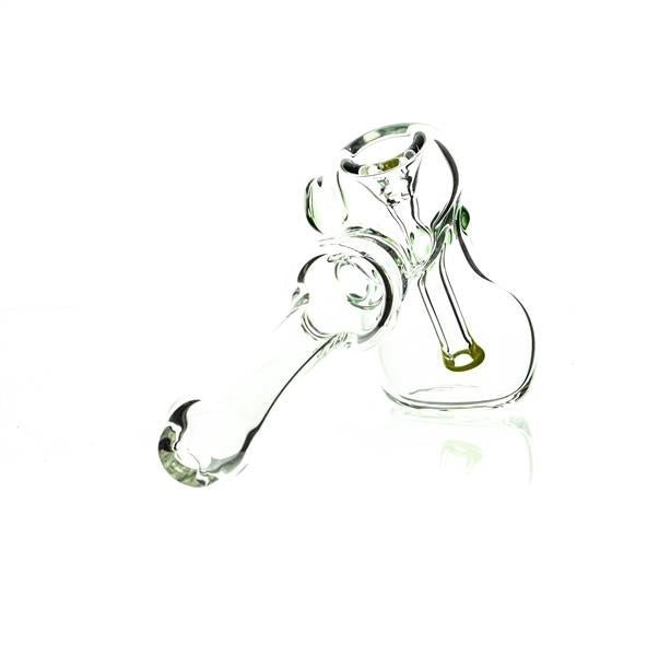 Taylor Twompsacks Hammer Green Yellow waterpipe showcasing vibrant colors