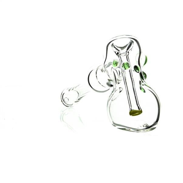 Taylor Twompsacks Hammer Green Yellow premium waterpipe angled view
