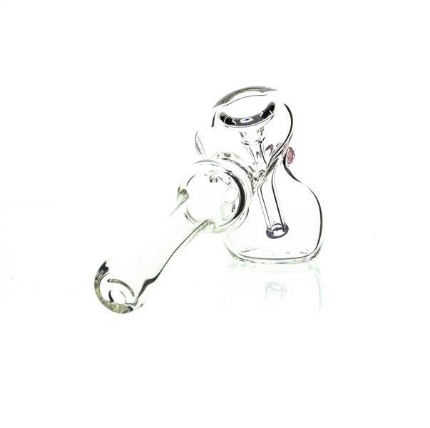 Taylor Twompsacks Hammer Pink Purple waterpipe showcasing unique hammer design