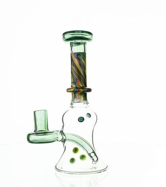 Close-up of Taylor Twompsacks Rig #1 glass rig details - Smoke Spot Smoke Shop