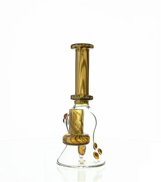 Side view of Taylor Twompsacks Rig #2 14mm joint waterpipe - Smoke Spot