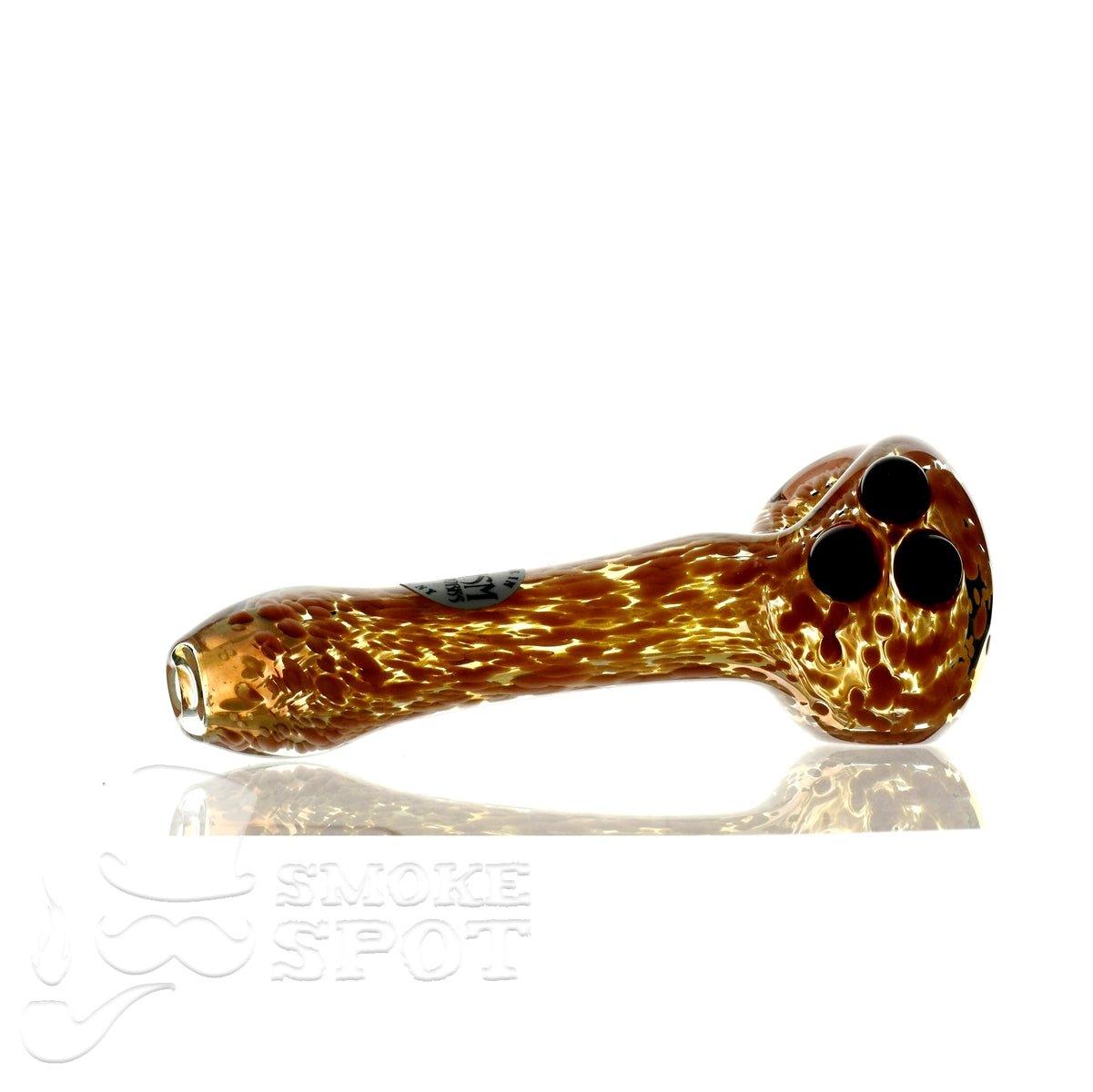 Close-up of The Glass Enthuastic HP102 glass handpipe bowl - Smoke Spot