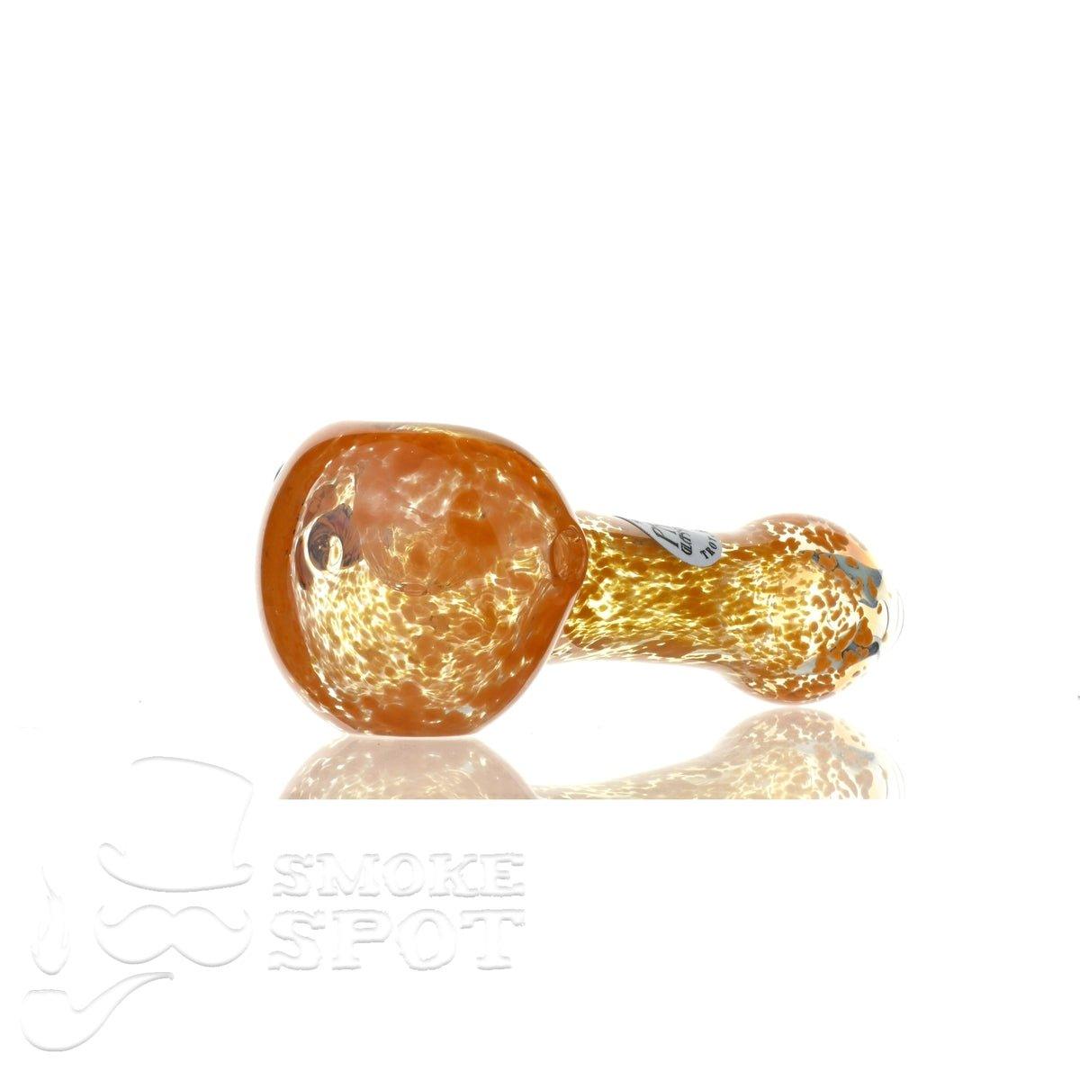 The Glass Enthuastic HP142 handpipe detailed view - Smoke Spot Glass