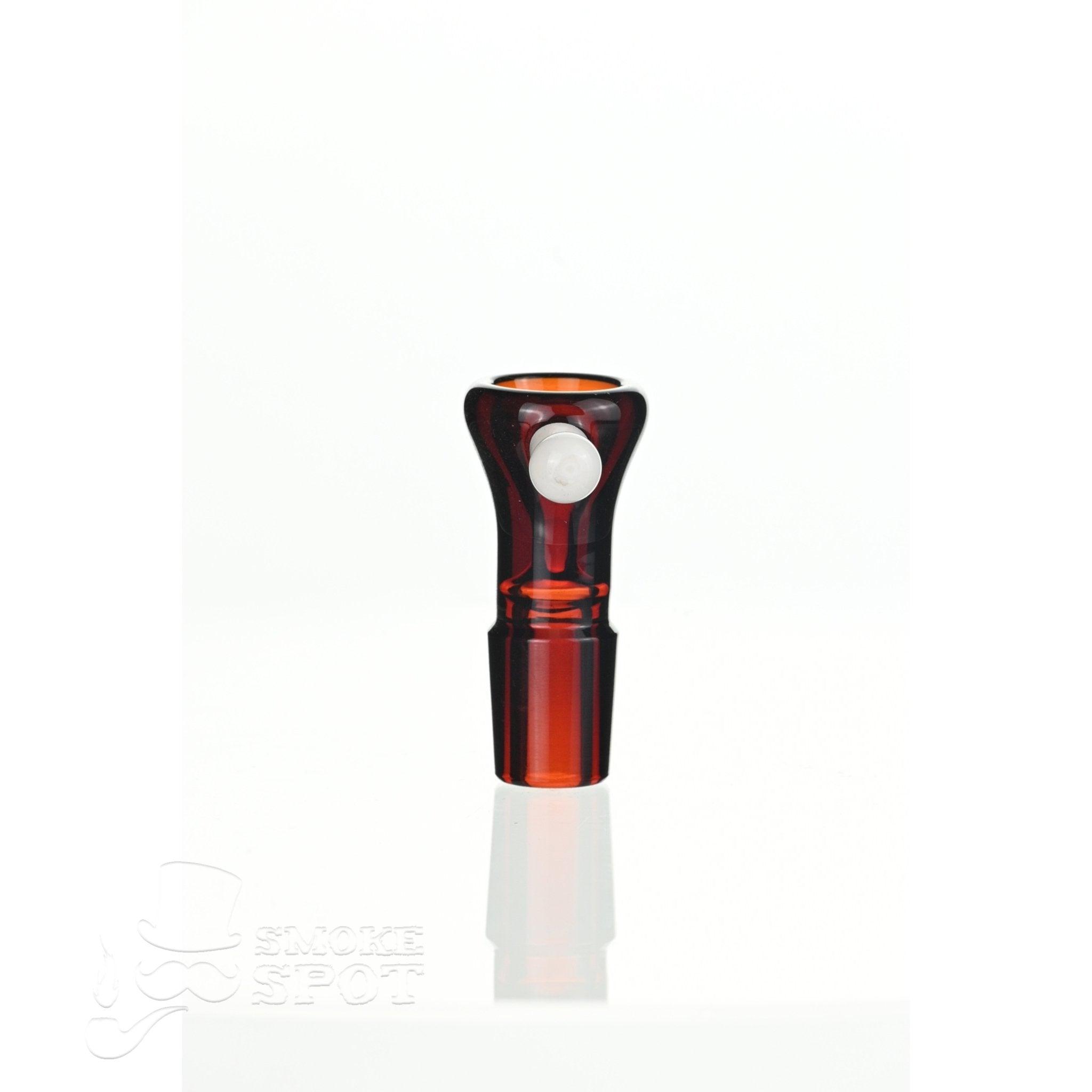 Close-up of US Tubers Dry Herb Slide 18 mm glass accessory