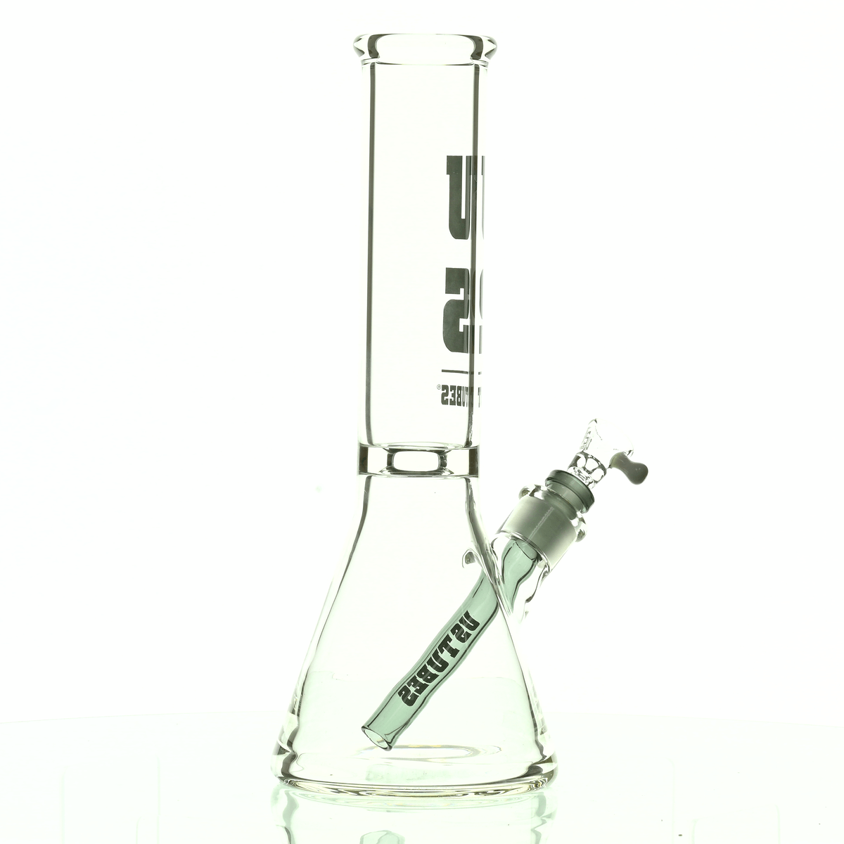 US TUBES 12" BEAKER 55 DARK GRAY LOGO - Smoke Spot Smoke Shop