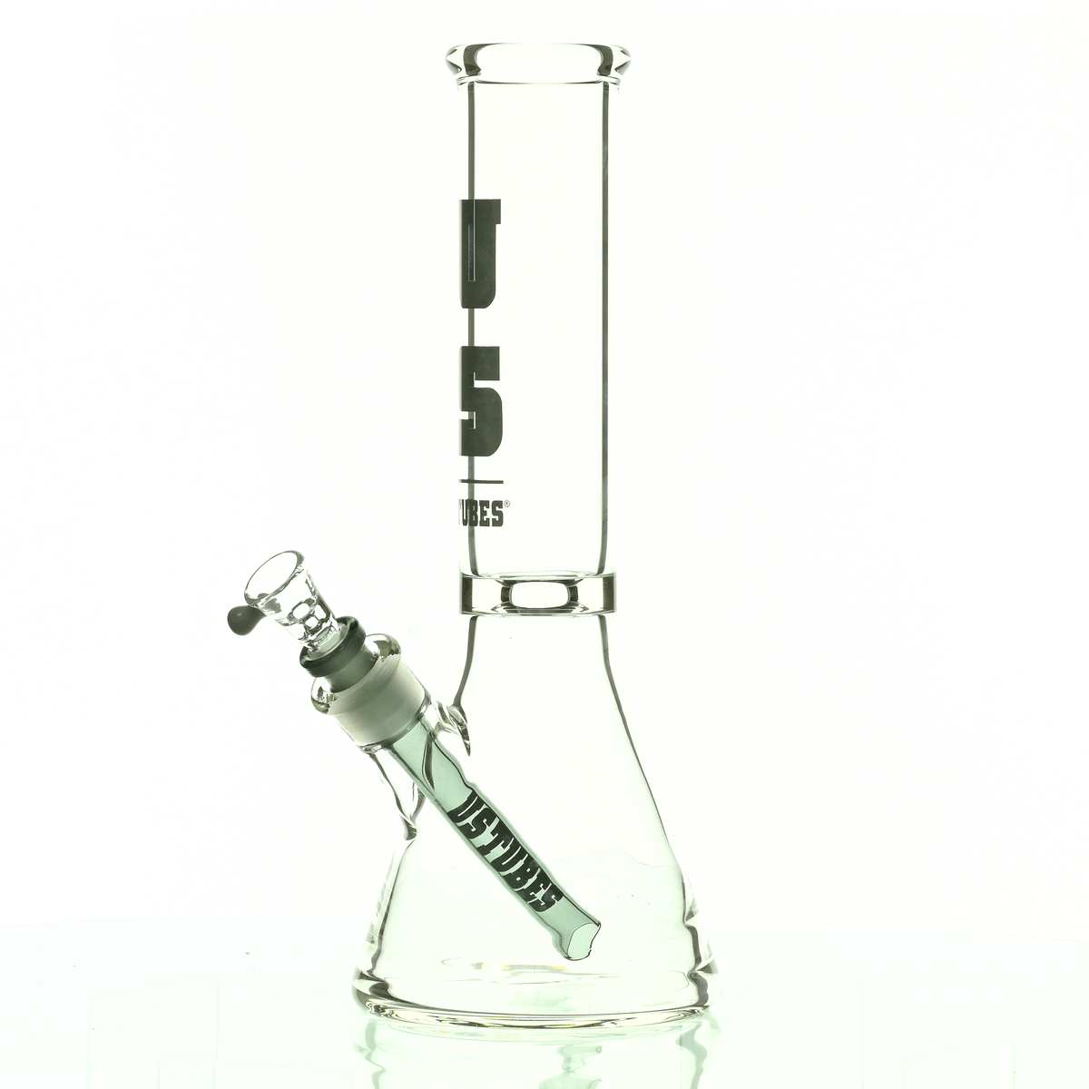US TUBES 12" BEAKER 55 DARK GRAY LOGO - Smoke Spot Smoke Shop