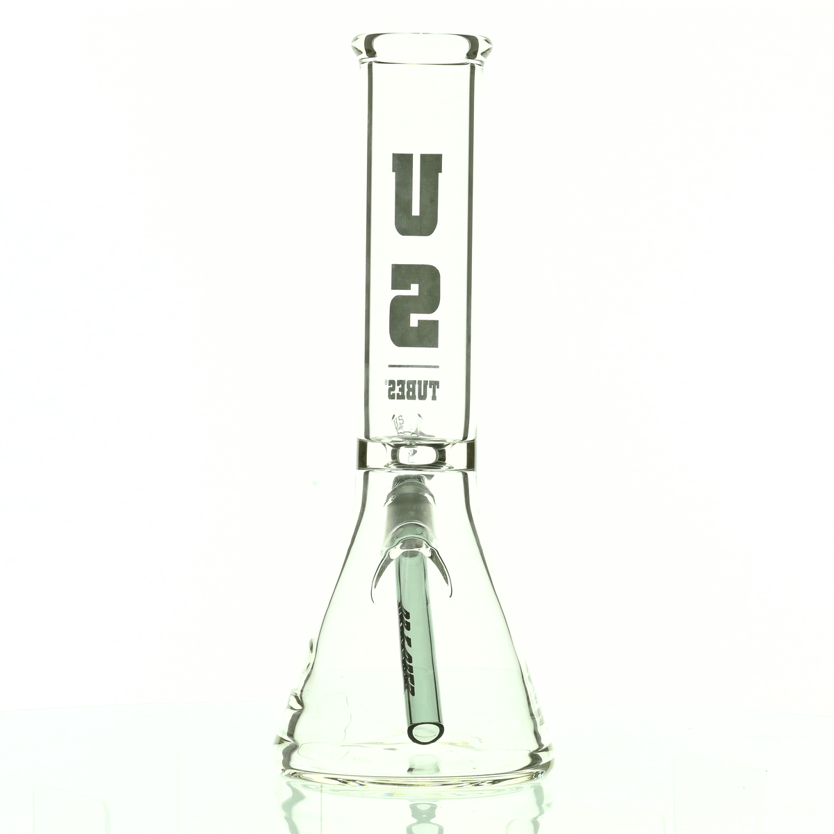 US TUBES 12" BEAKER 55 DARK GRAY LOGO - Smoke Spot Smoke Shop