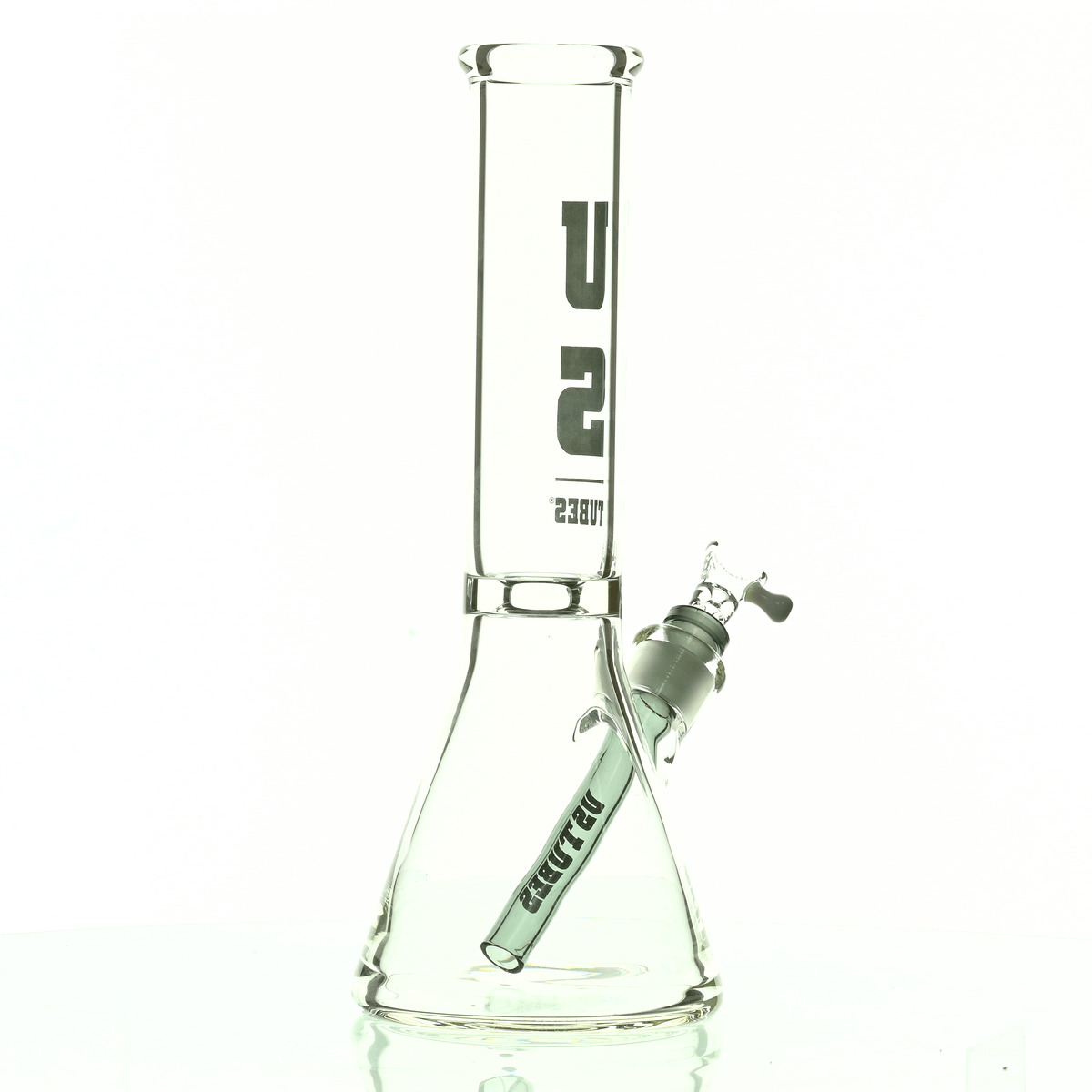 US TUBES 12" BEAKER 55 DARK GRAY LOGO - Smoke Spot Smoke Shop
