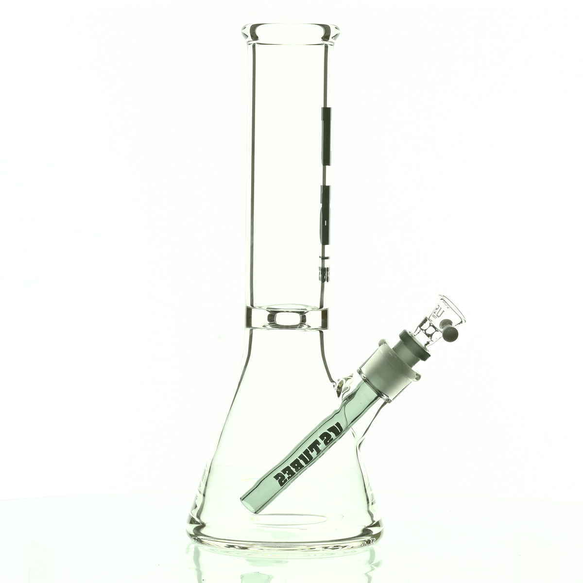 US TUBES 12" BEAKER 55 DARK GRAY LOGO - Smoke Spot Smoke Shop