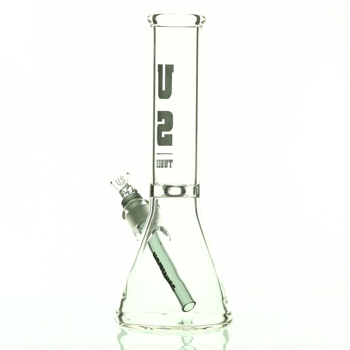 US TUBES 12" BEAKER 55 DARK GRAY LOGO - Smoke Spot Smoke Shop