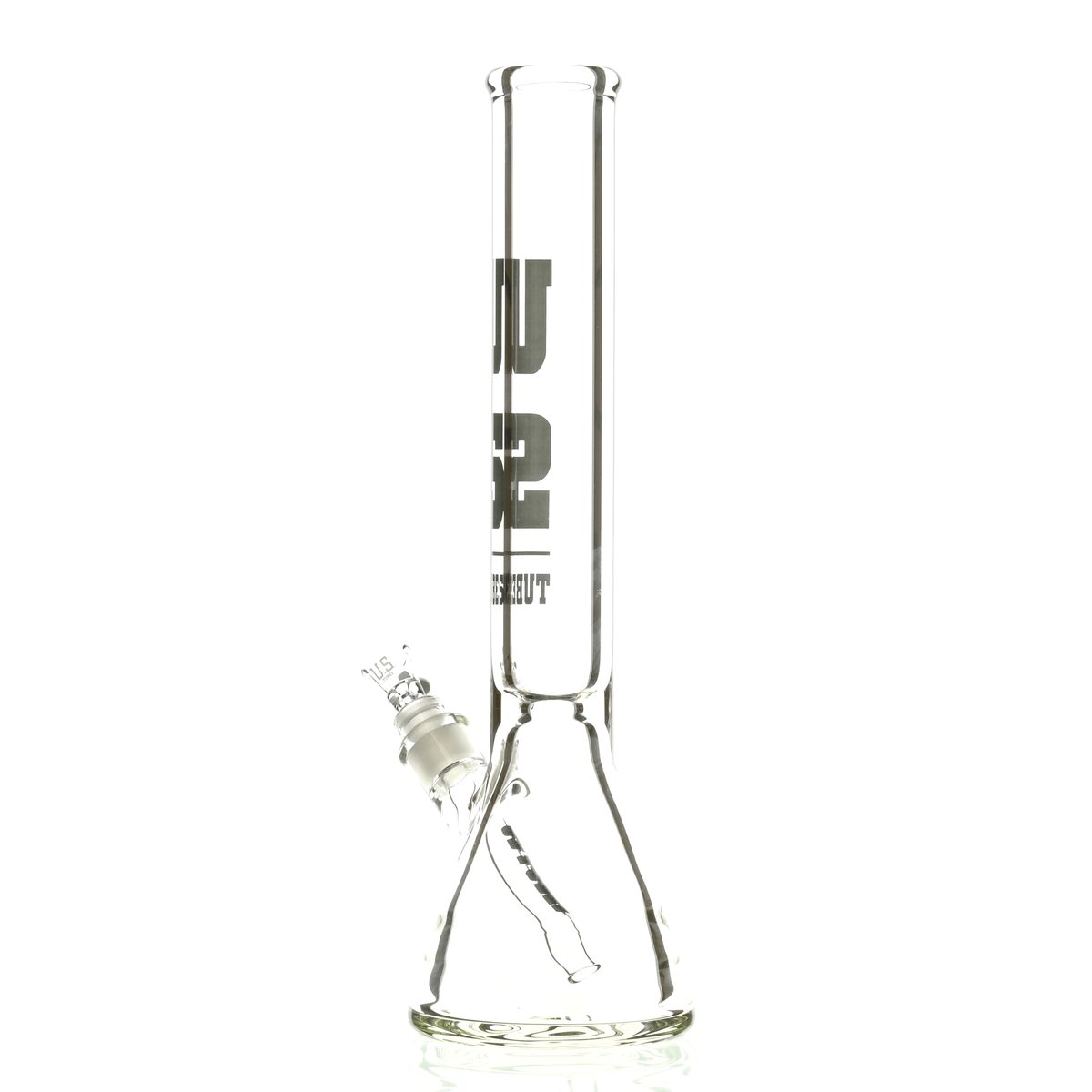 US TUBES 15" BEAKER DARK GRAY LOGO - Smoke Spot Smoke Shop