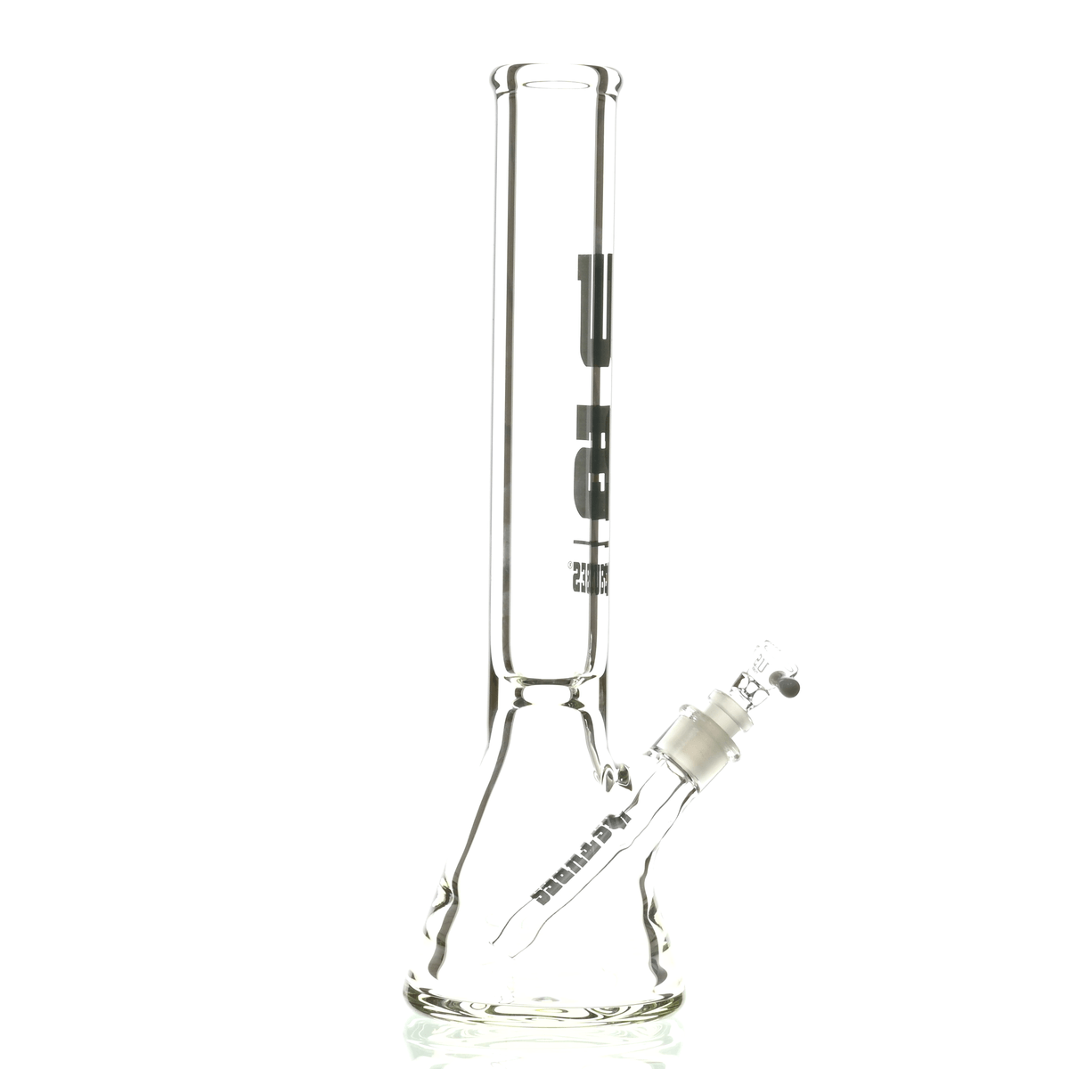 US TUBES 15" BEAKER DARK GRAY LOGO - Smoke Spot Smoke Shop