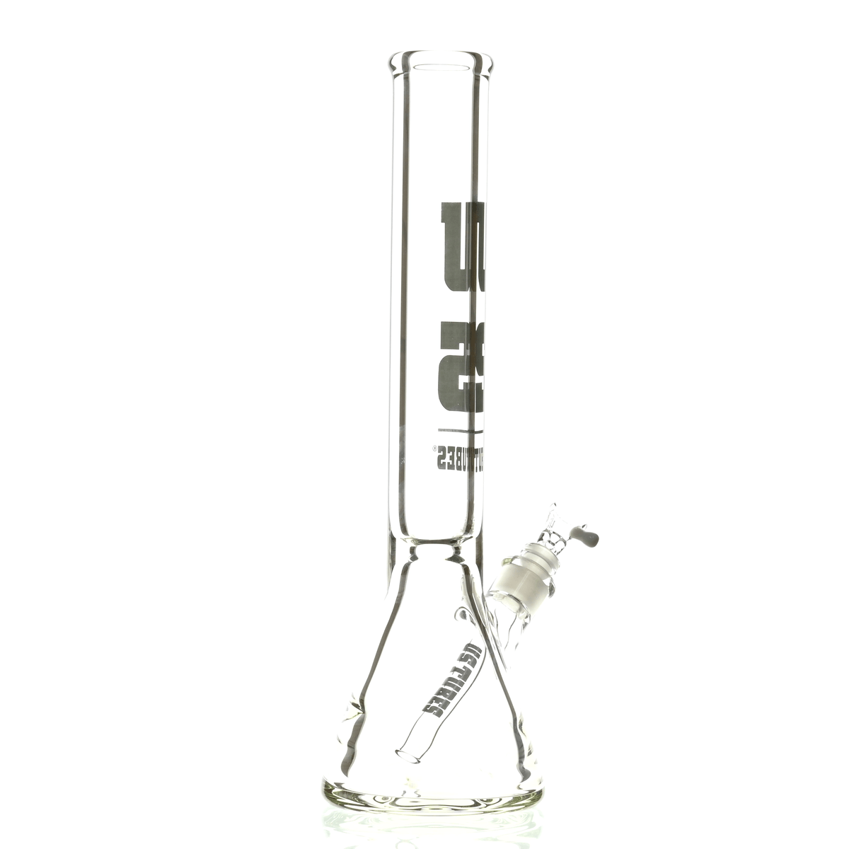 US TUBES 15" BEAKER DARK GRAY LOGO - Smoke Spot Smoke Shop
