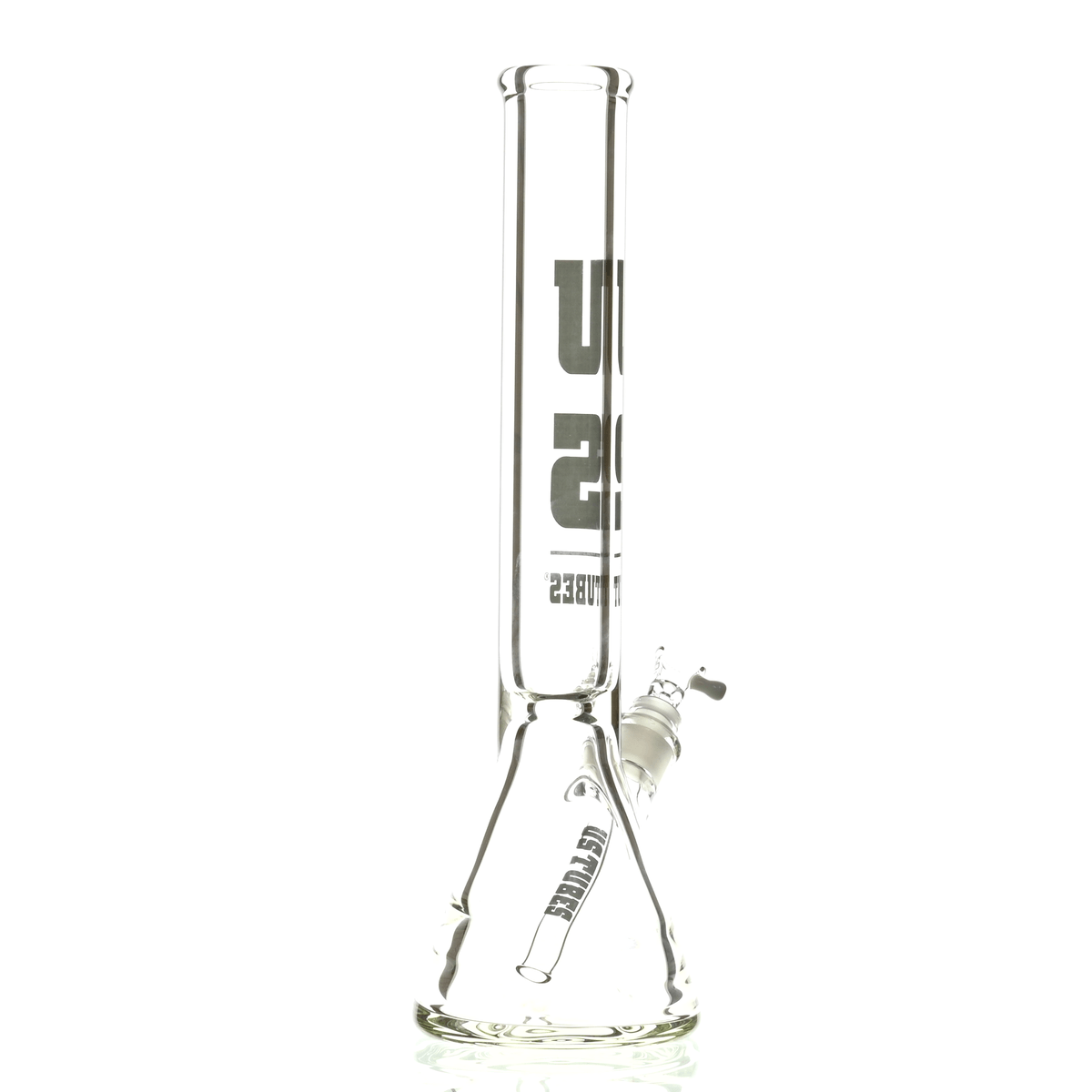 US TUBES 15" BEAKER DARK GRAY LOGO - Smoke Spot Smoke Shop