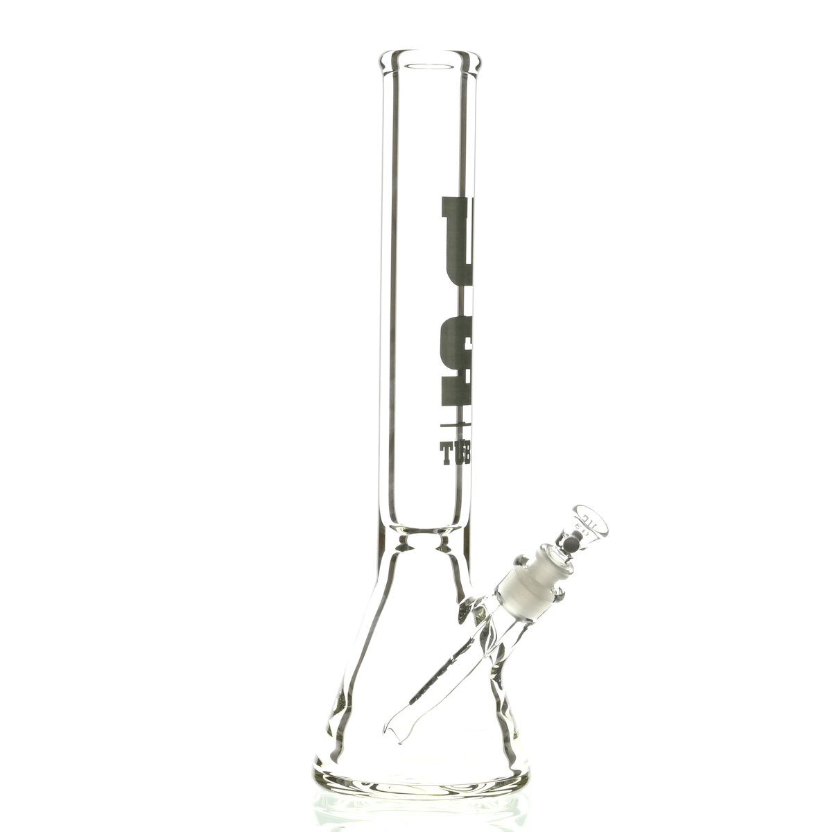 US TUBES 15" BEAKER DARK GRAY LOGO - Smoke Spot Smoke Shop
