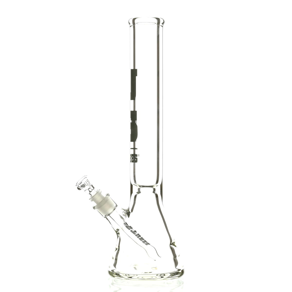 US TUBES 15" BEAKER DARK GRAY LOGO - Smoke Spot Smoke Shop
