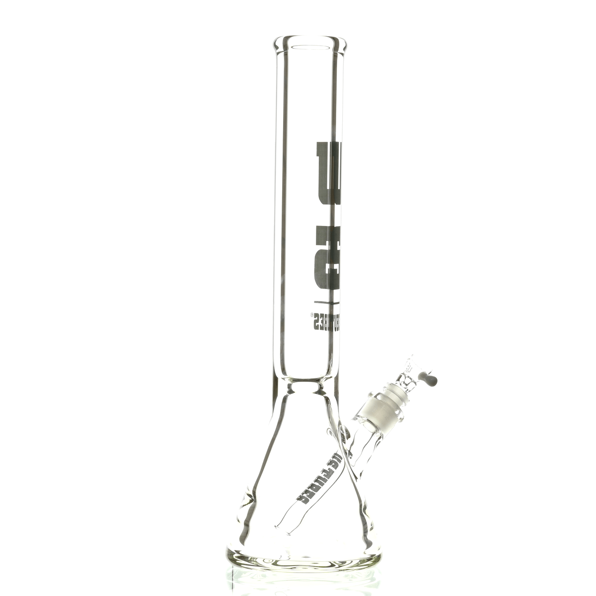 US TUBES 15" BEAKER DARK GRAY LOGO - Smoke Spot Smoke Shop