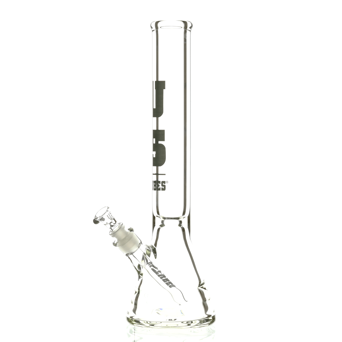 US TUBES 15" BEAKER DARK GRAY LOGO - Smoke Spot Smoke Shop