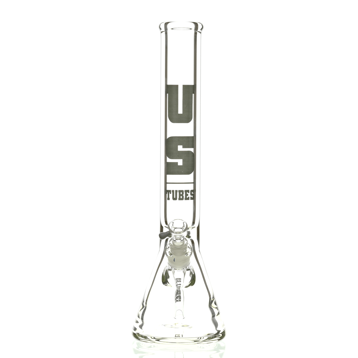 US TUBES 15" BEAKER DARK GRAY LOGO - Smoke Spot Smoke Shop