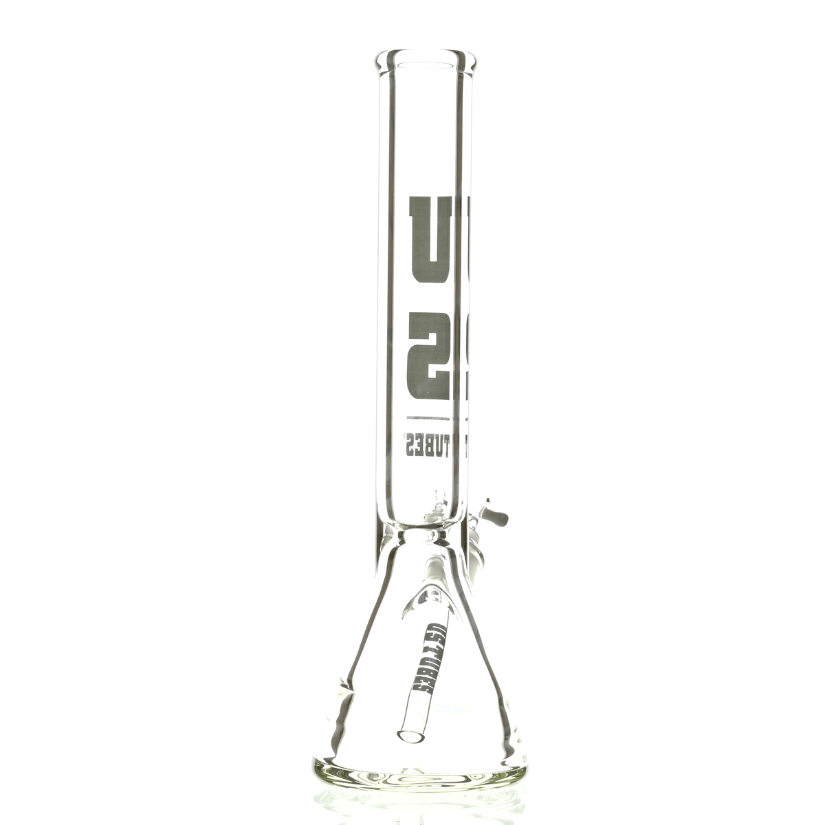 US TUBES 15" BEAKER DARK GRAY LOGO - Smoke Spot Smoke Shop