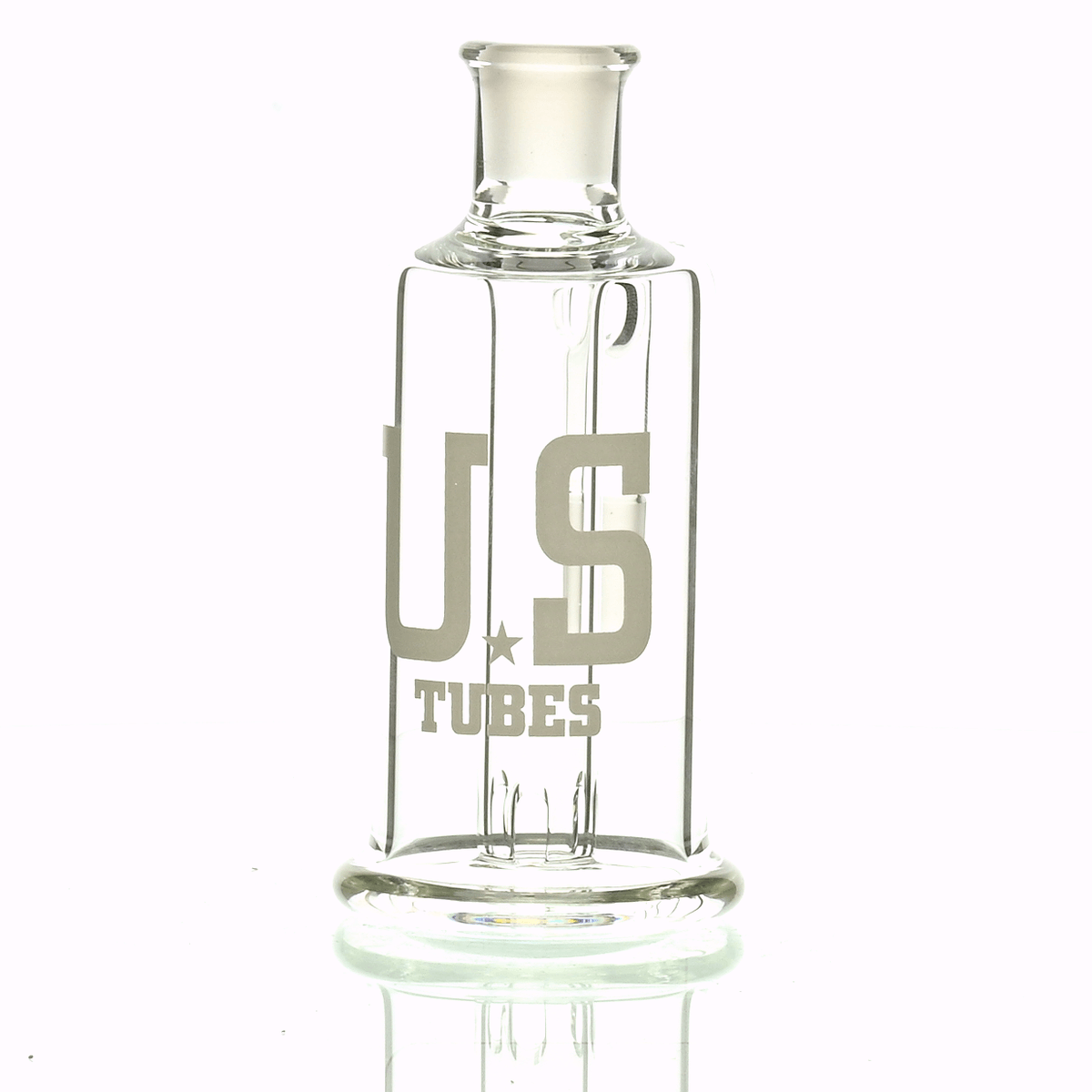 US TUBES ASH CATCHER 14MM/90 WHITE LOGO - Smoke Spot Smoke Shop