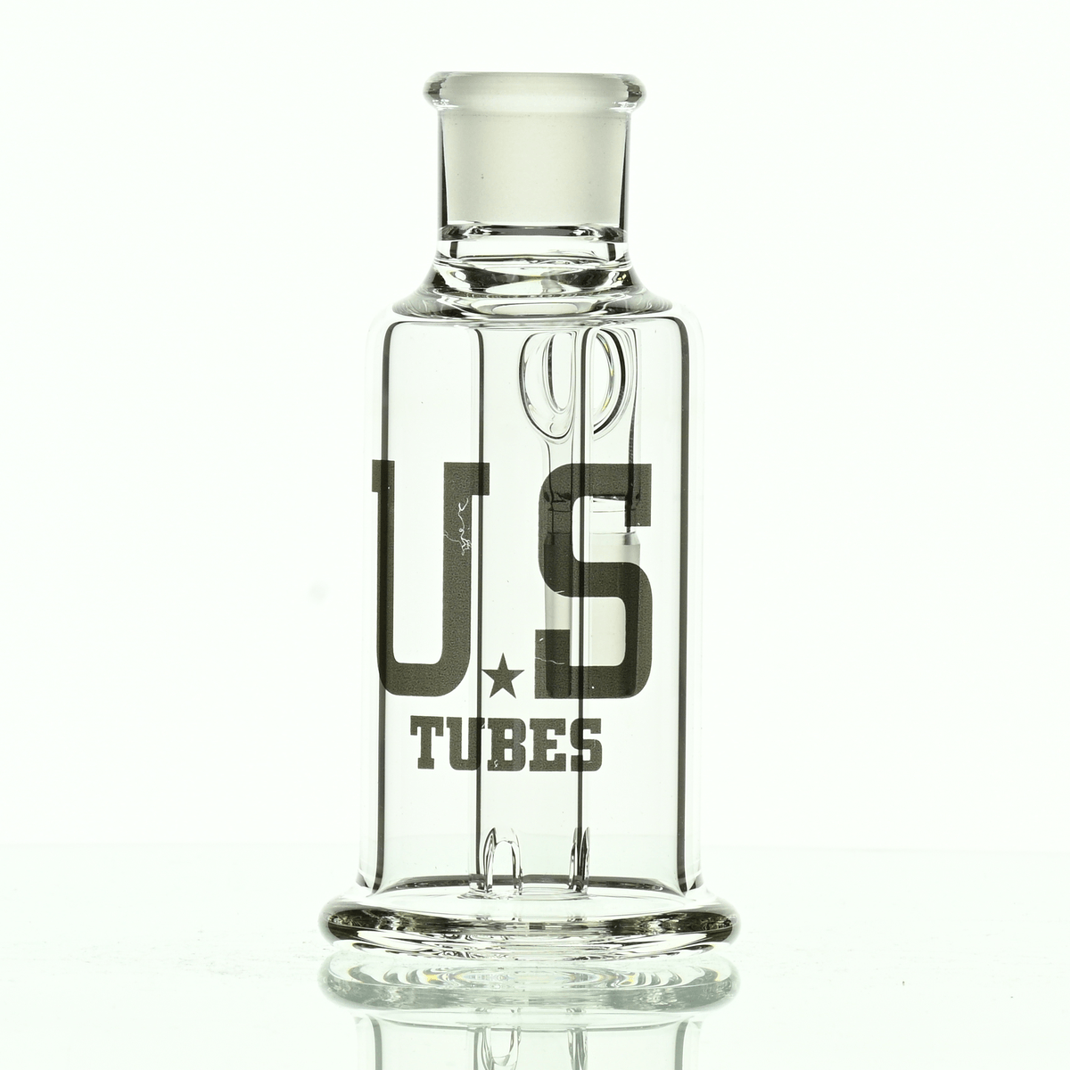 US TUBES ASH CATCHER 19MM/90 SILVER LOGO - Smoke Spot Smoke Shop