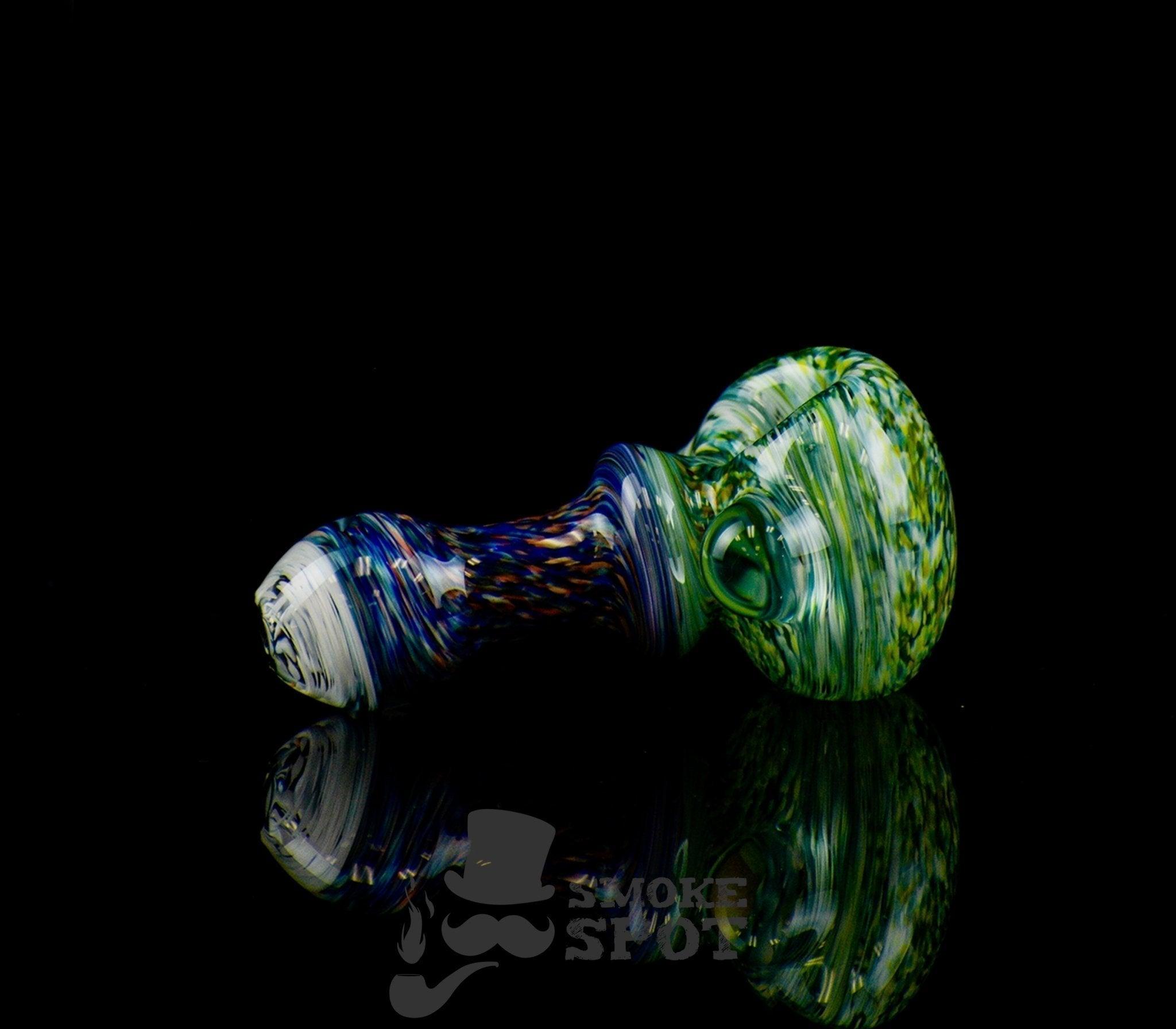 Utility Heady Handpipe Blue & Green 4 inches full product view