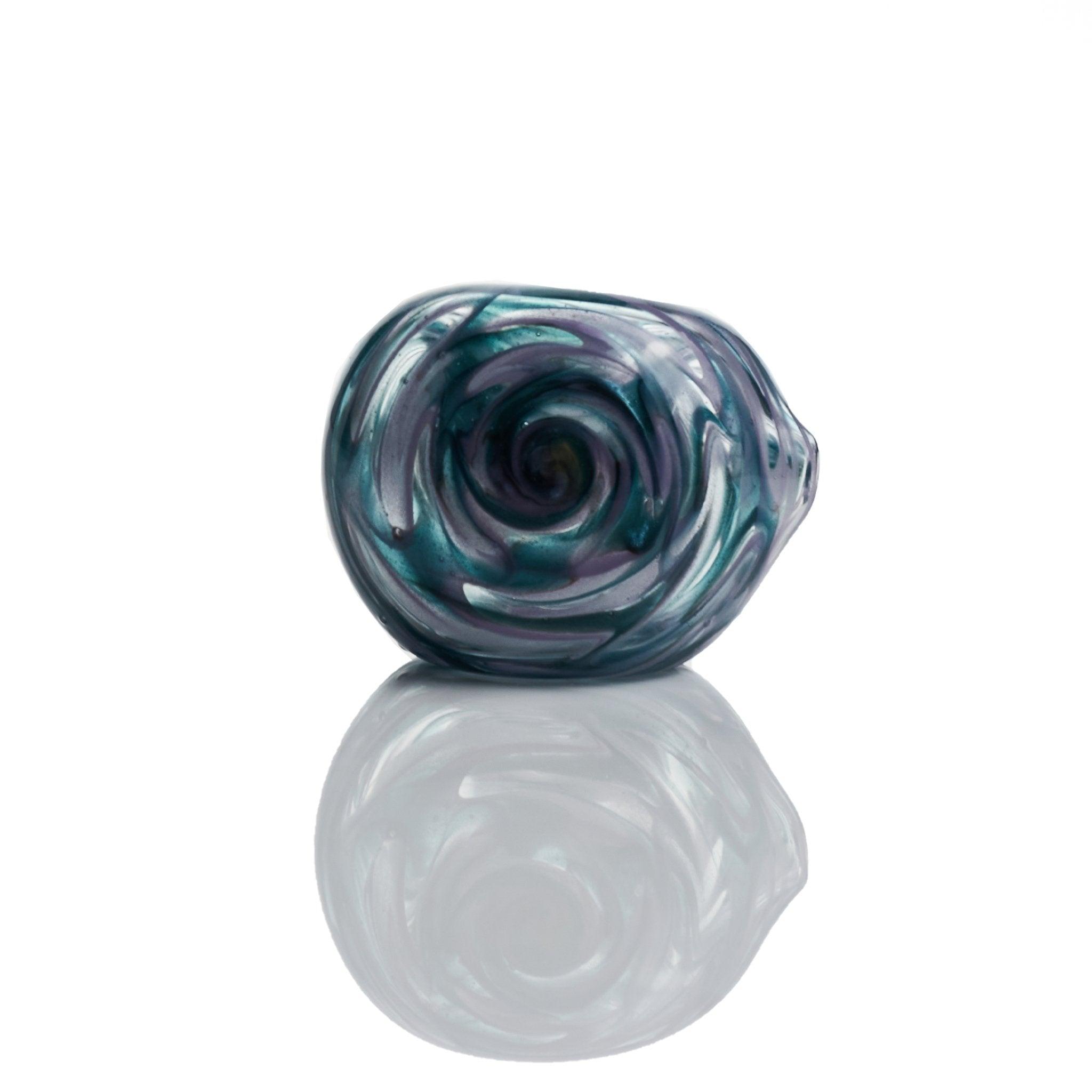 Westie glass colorfull purple blue spoon - Smoke Spot Smoke Shop