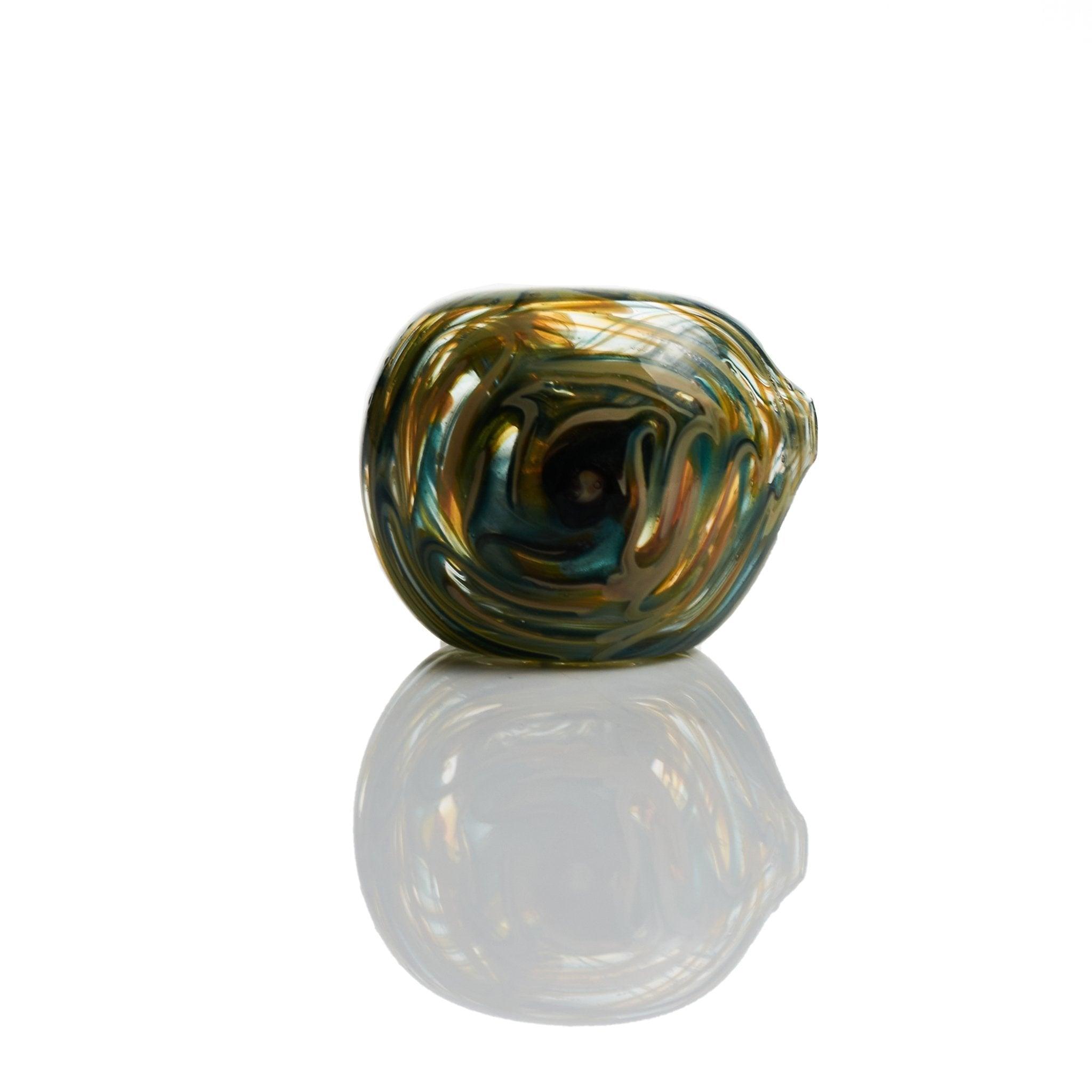 Westie glass colorfull turkoise cream spoon - Smoke Spot Smoke Shop