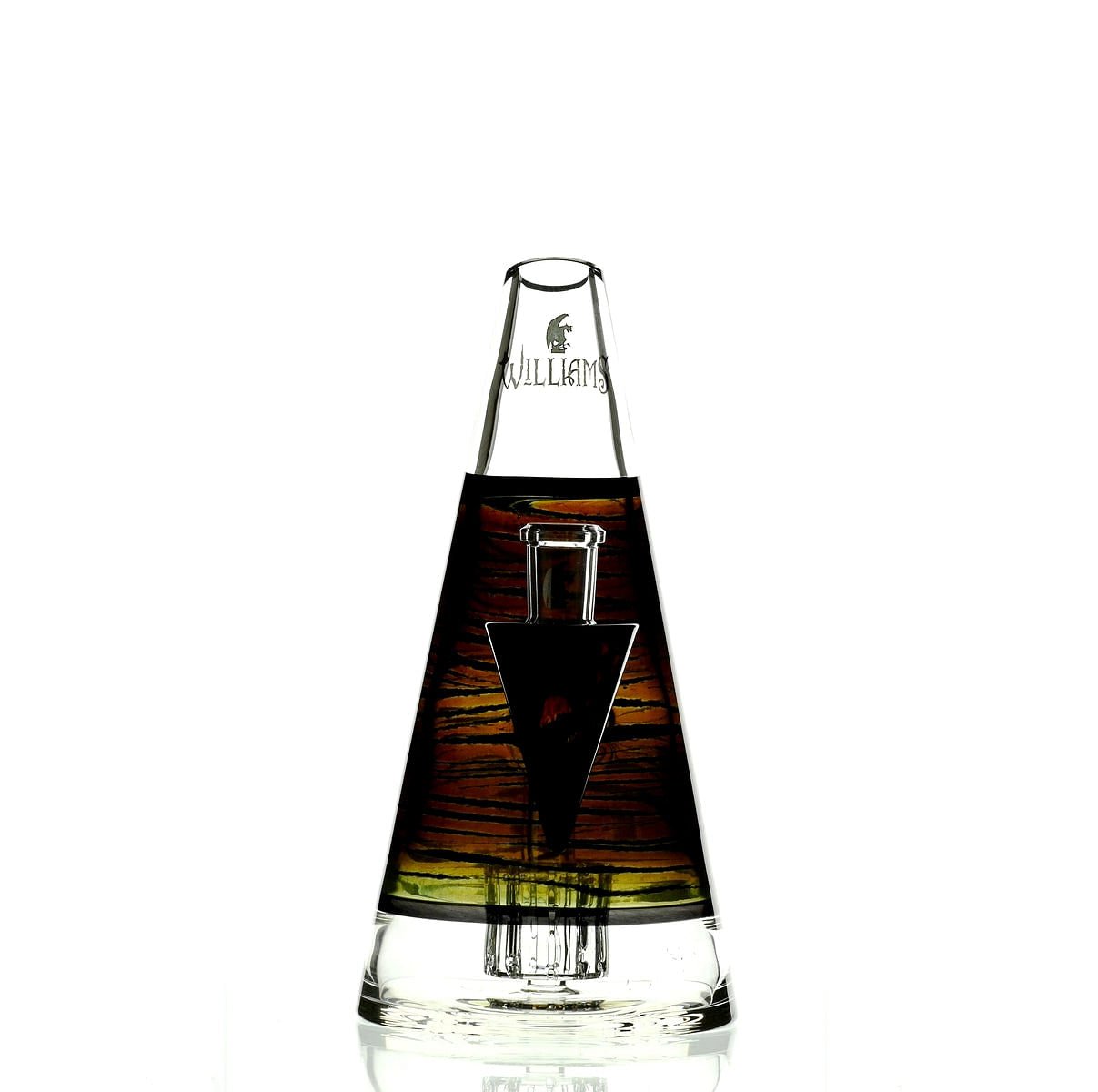 Williams Glass Color Mad Don detailed view of glass rig design