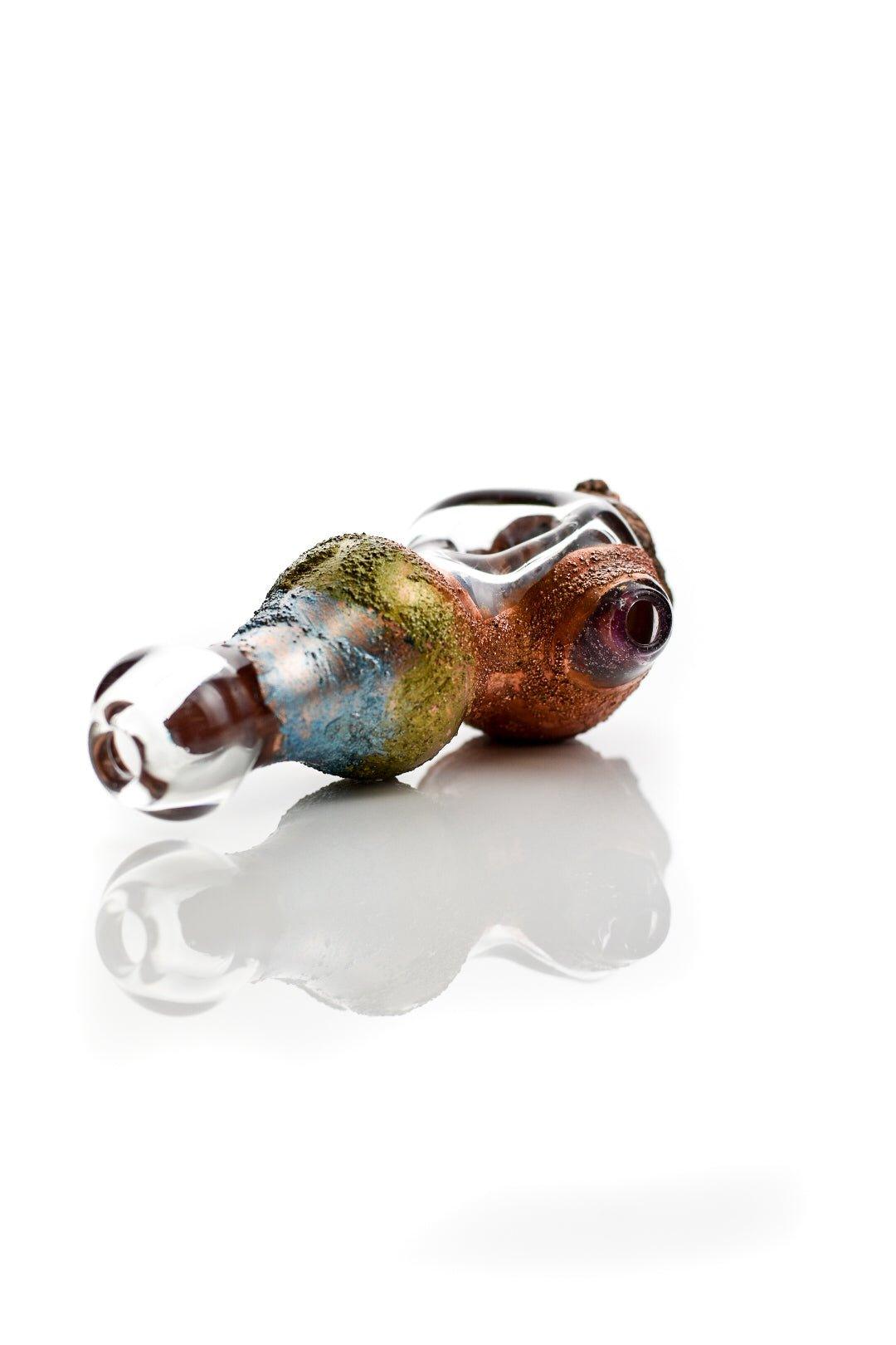 Elegant design of Working Watch Spoon handpipe by Cherry Glass