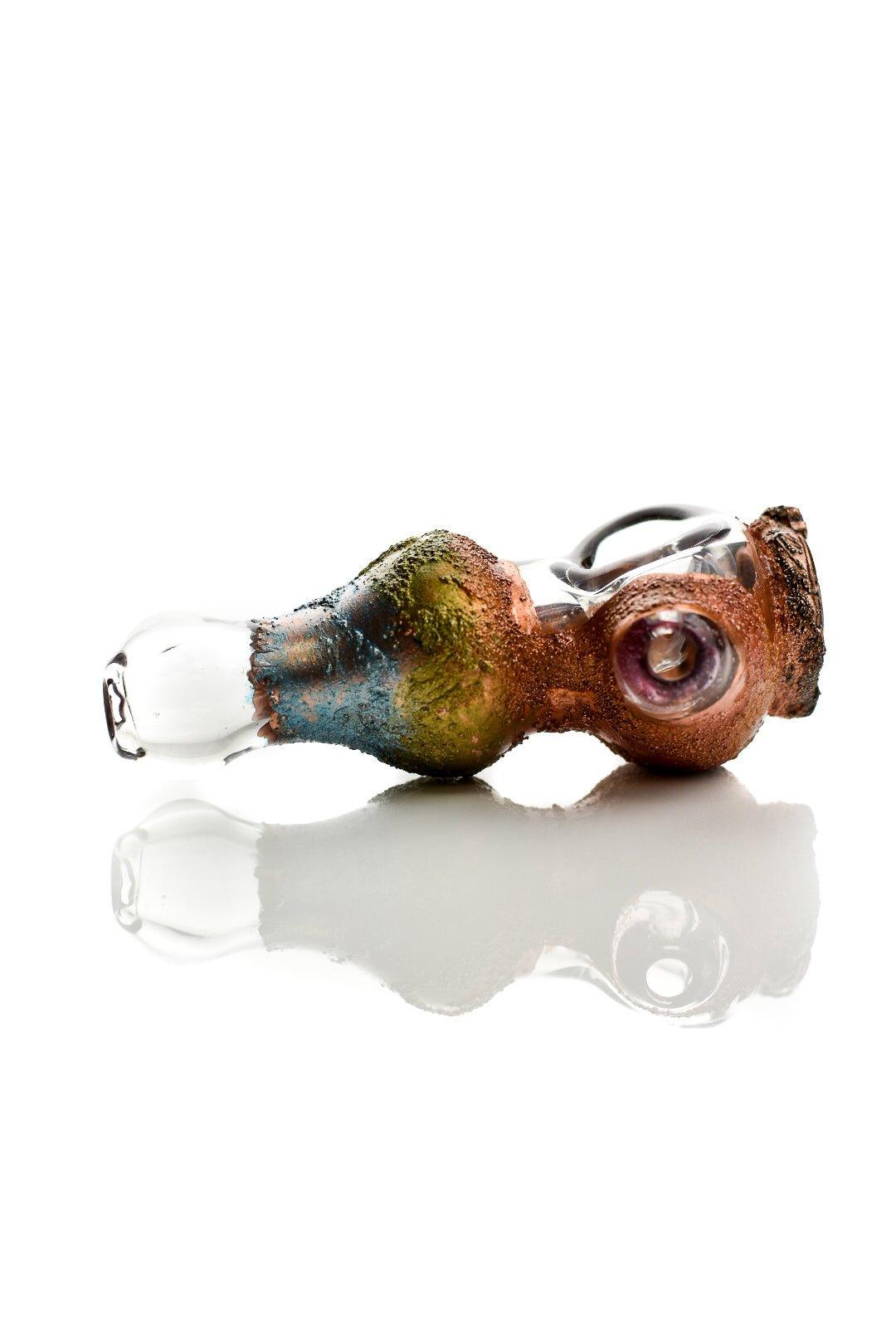 Cherry Glass Working Watch Spoon handpipe with replaceable battery